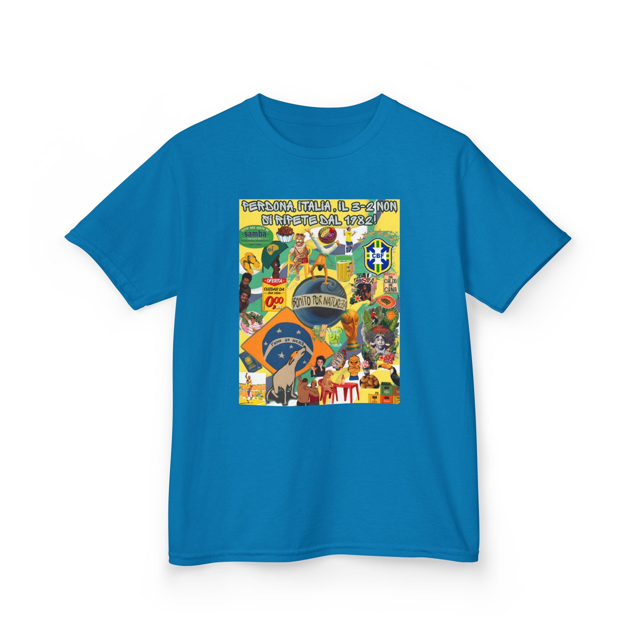 Unisex Kids 100% Algodão | Brasil x Itália