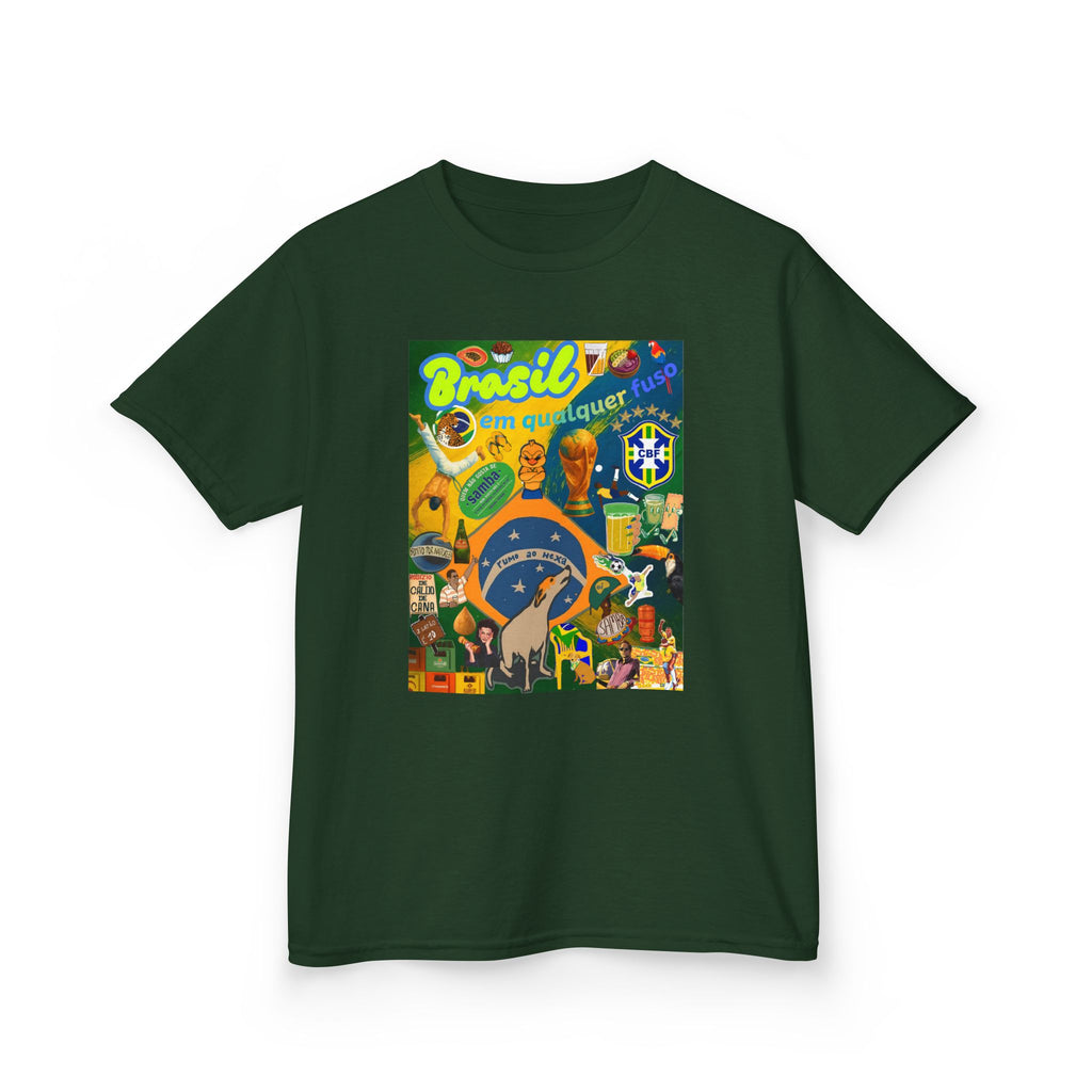 Unisex Kids 100% Algodão | Brasil em qualquer fuso!