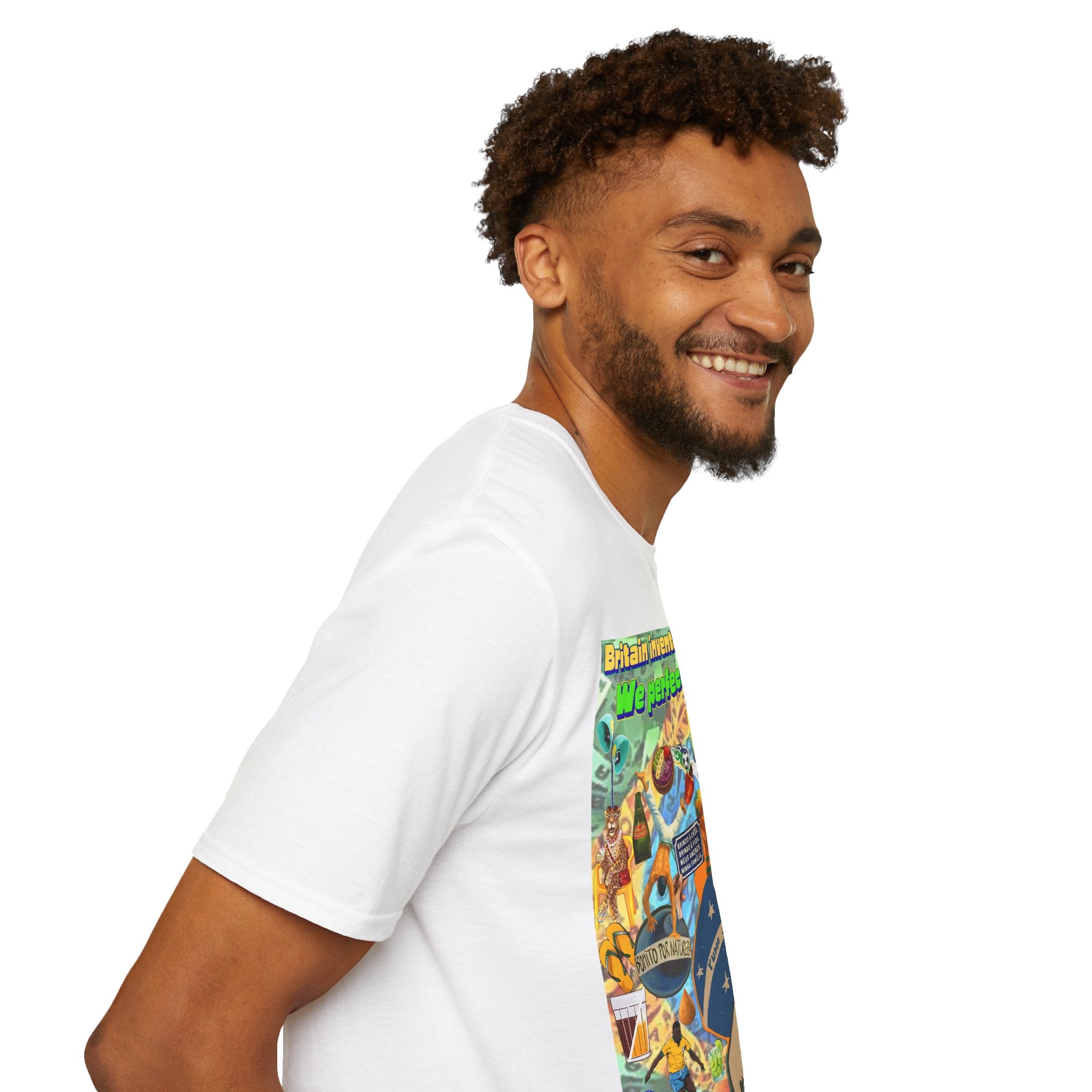 Unisex Graphic T-Shirt | Brasil x Britain - O jogo nasceu lá, mas o Brasil o elevou a outro patamar!