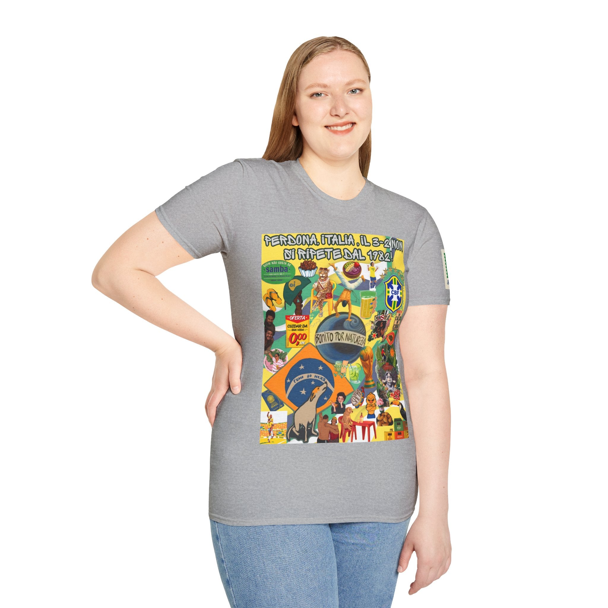 Unisex Graphic T-Shirt | Brasil x Itália