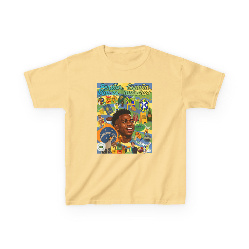 Unisex Kids 100% Algodão | Brasil x Espanha