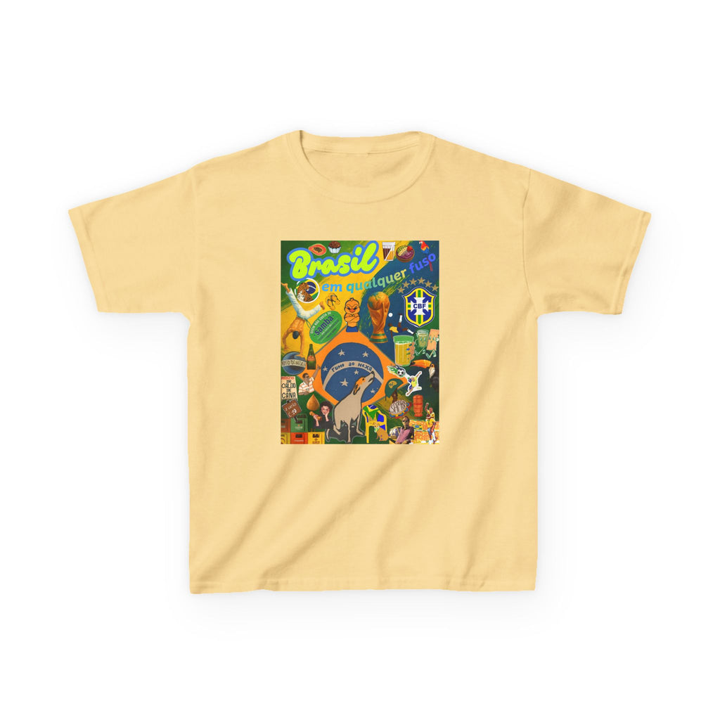 Unisex Kids 100% Algodão | Brasil em qualquer fuso!
