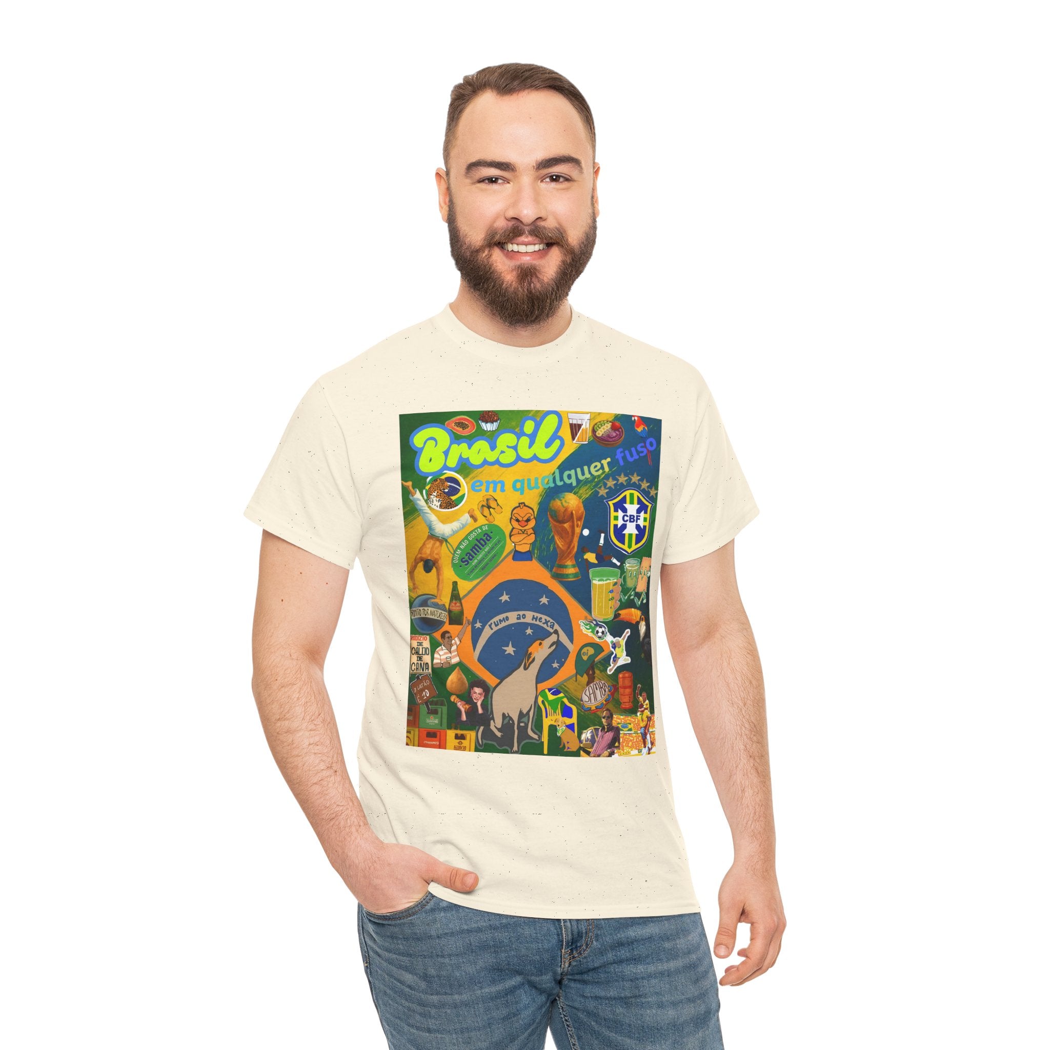 Unisex 100% Algodão OEKO-TEX®  | Brasil em qualquer fuso!