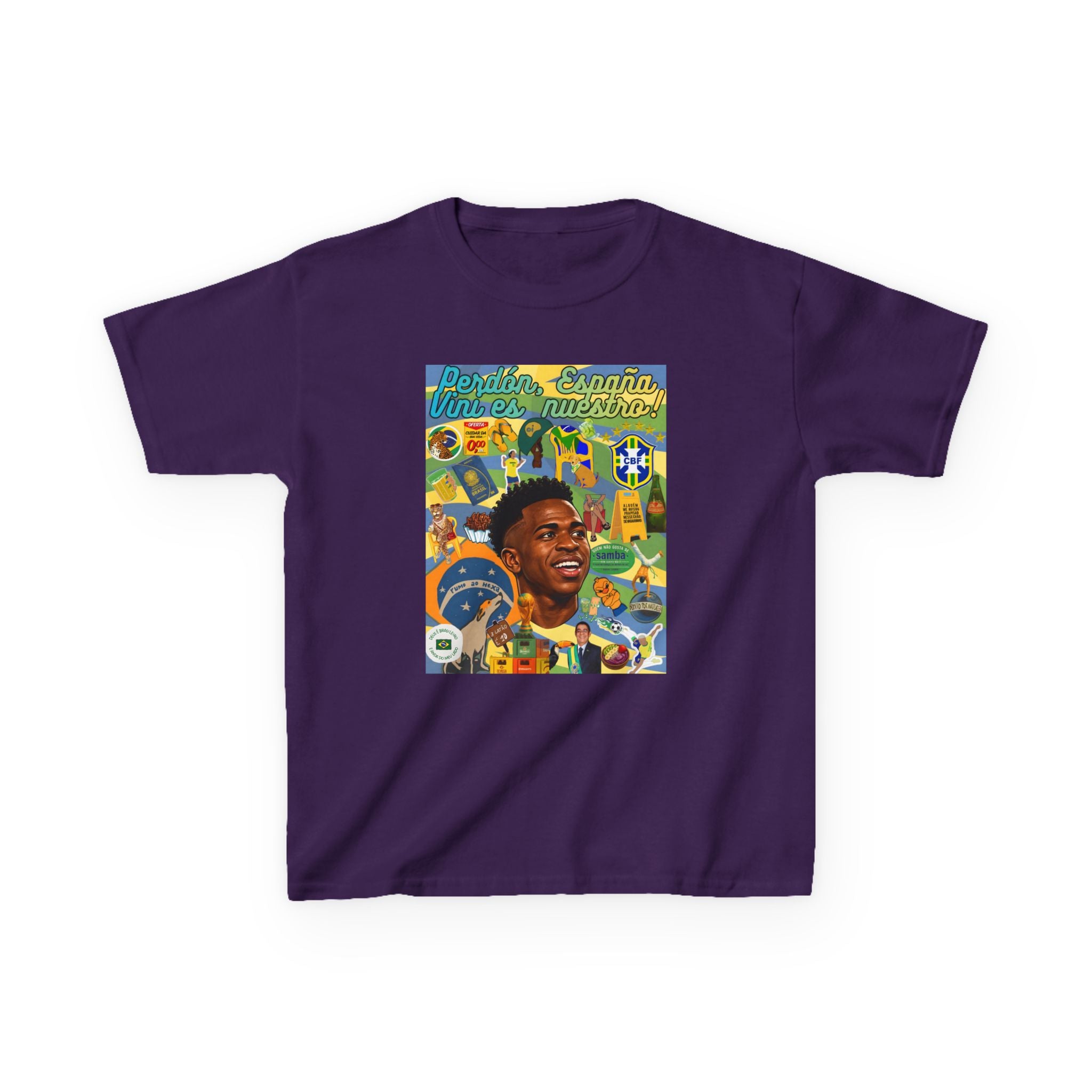 Unisex Kids 100% Algodão | Brasil x Espanha