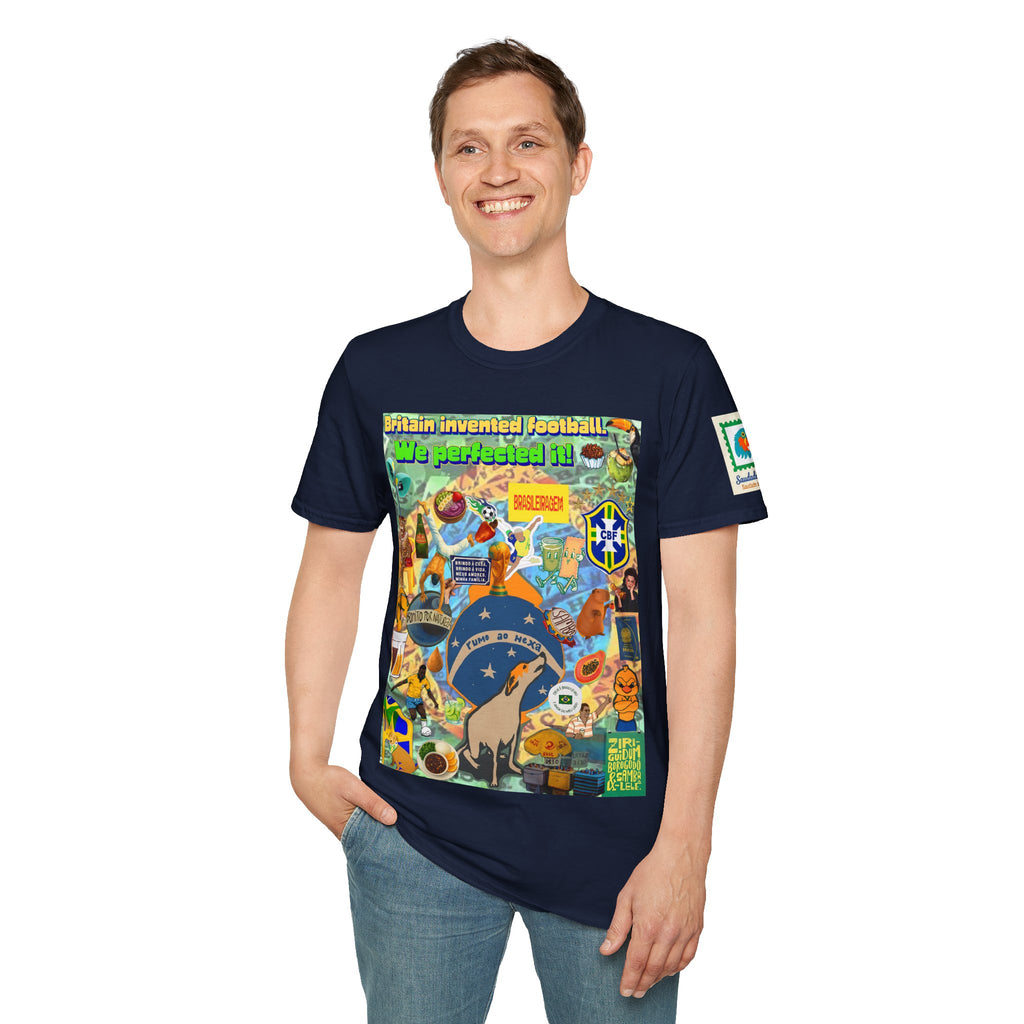 Unisex Graphic T-Shirt | Brasil x Britain - O jogo nasceu lá, mas o Brasil o elevou a outro patamar!