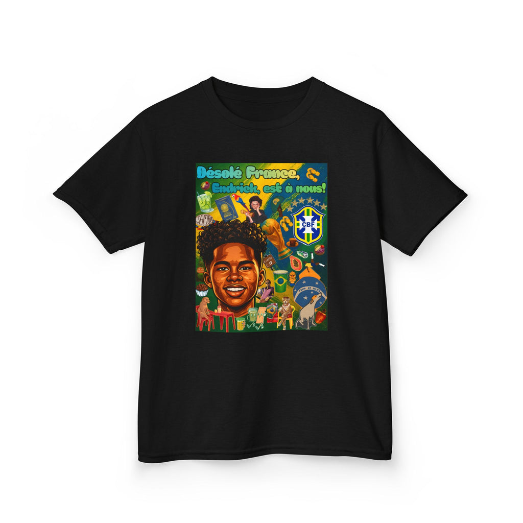 Unisex Kids 100% Algodão | Brasil x França