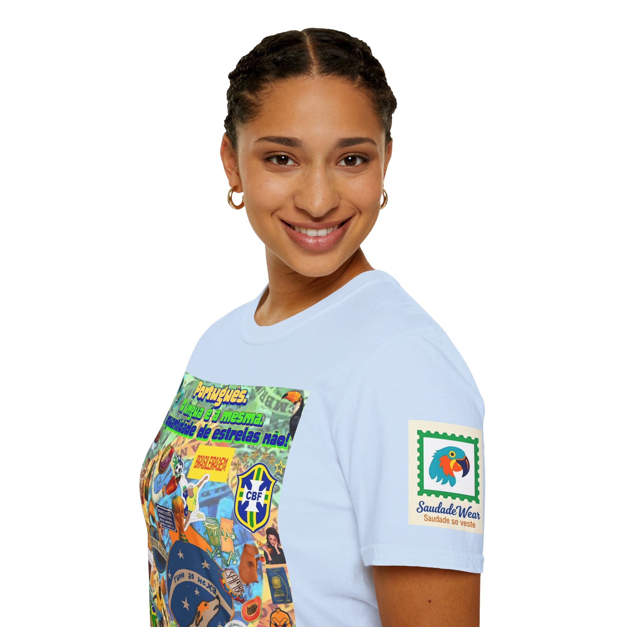 Unisex Graphic T-Shirt | Brasil x Portugal- Quantidade de estrelas!