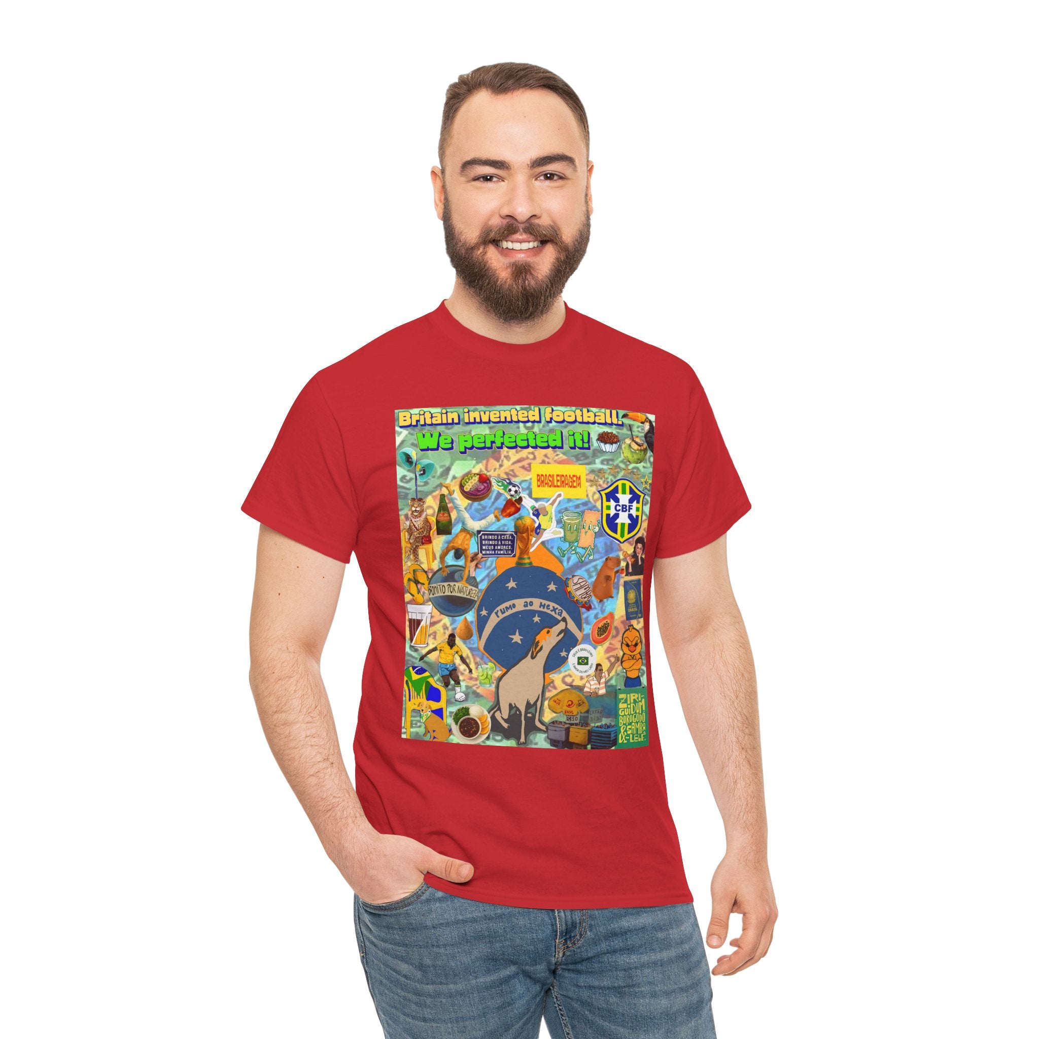Unisex 100% Algodão OEKO-TEX®  | Brasil x Britain - O jogo nasceu lá, mas o Brasil o elevou a outro patamar!