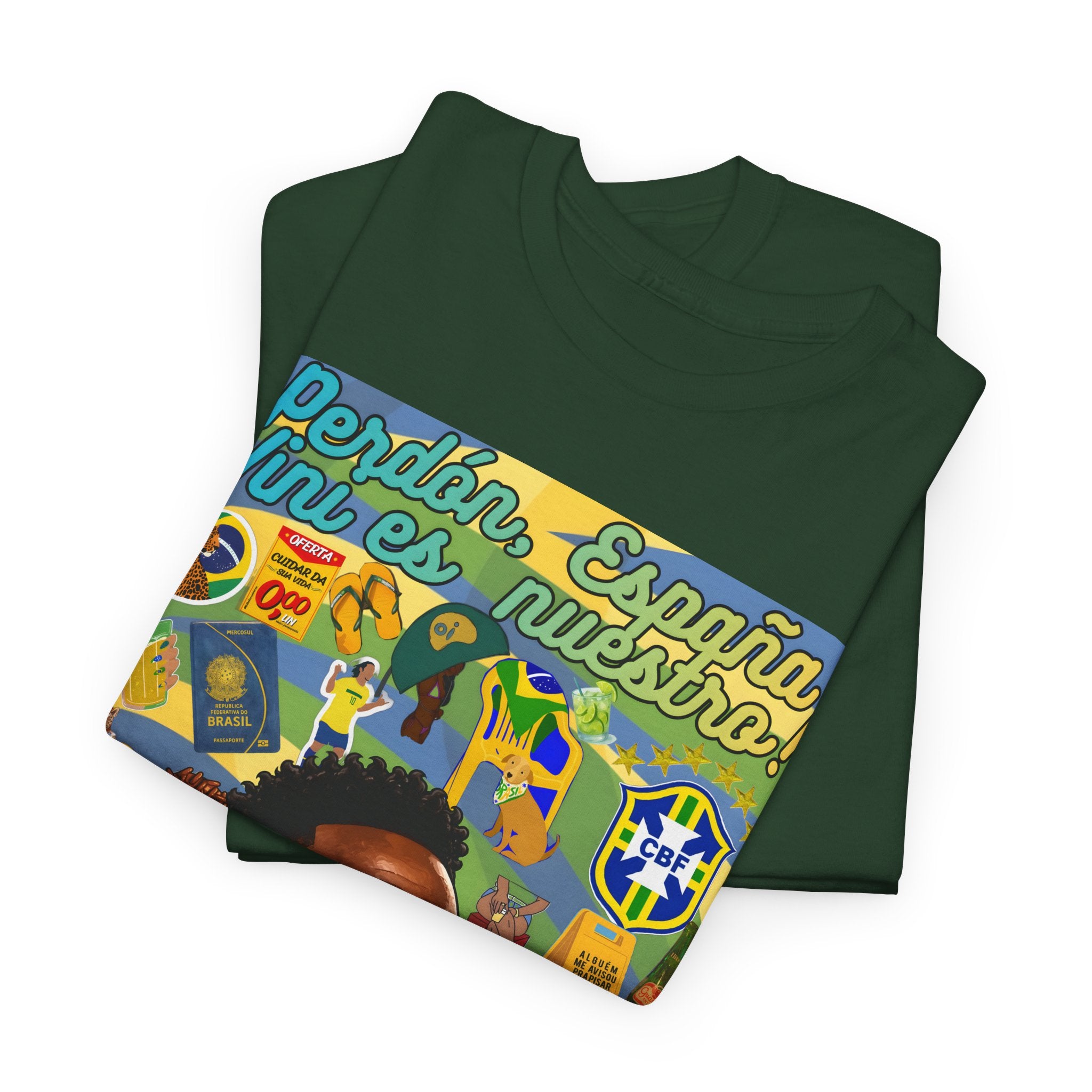 Unisex 100% Algodão OEKO-TEX®  | Brasil x Espanha