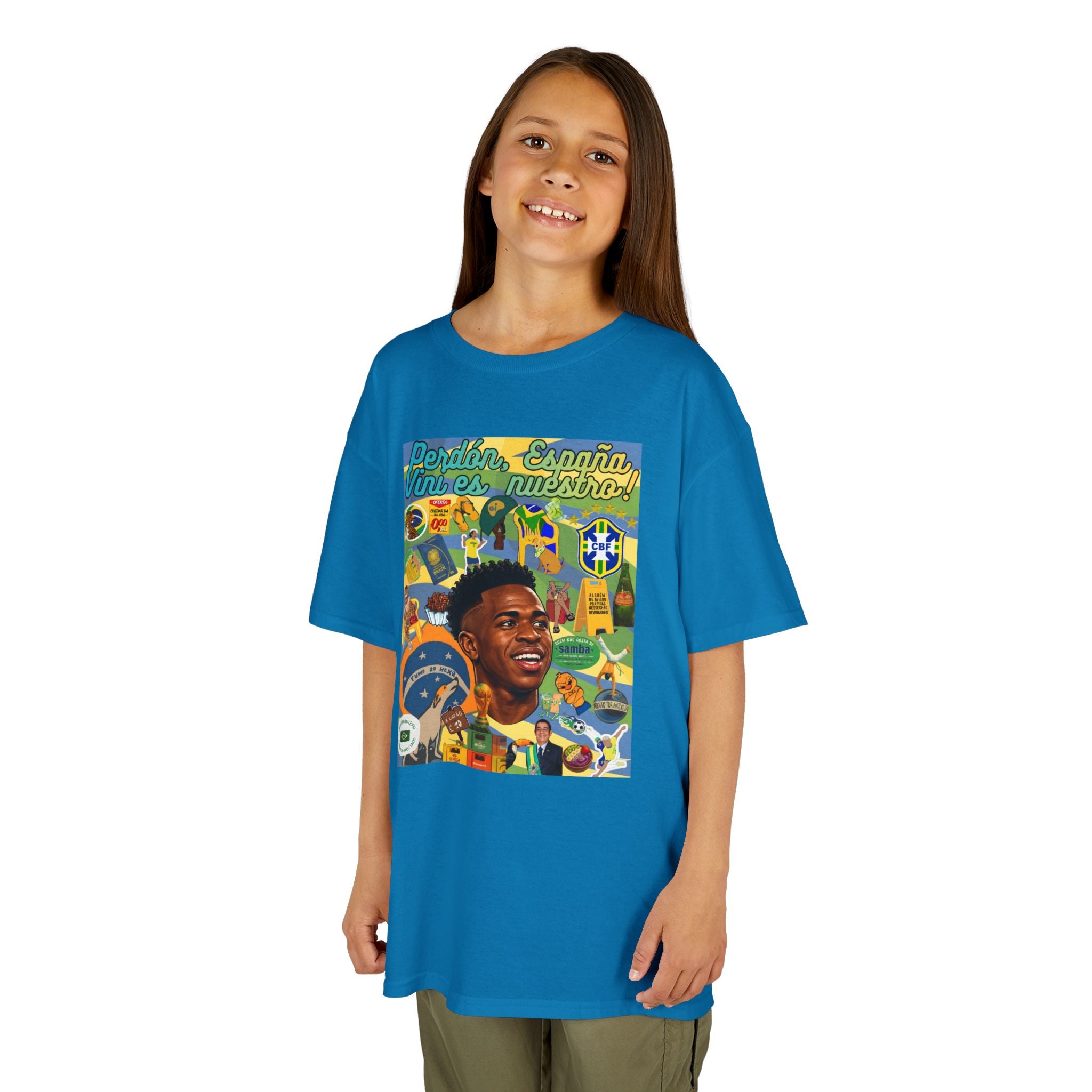 Unisex Kids 100% Algodão | Brasil x Espanha