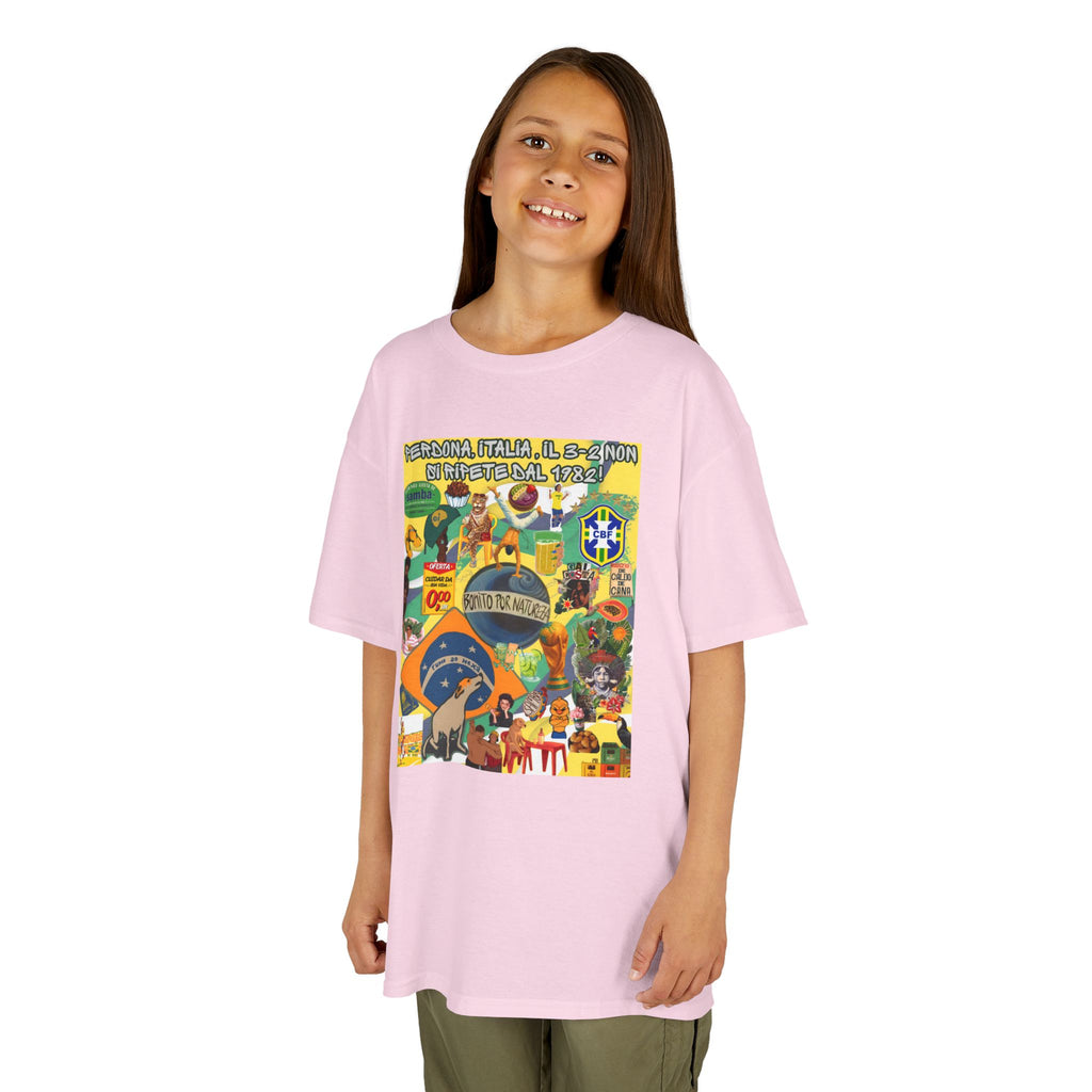 Unisex Kids 100% Algodão | Brasil x Itália