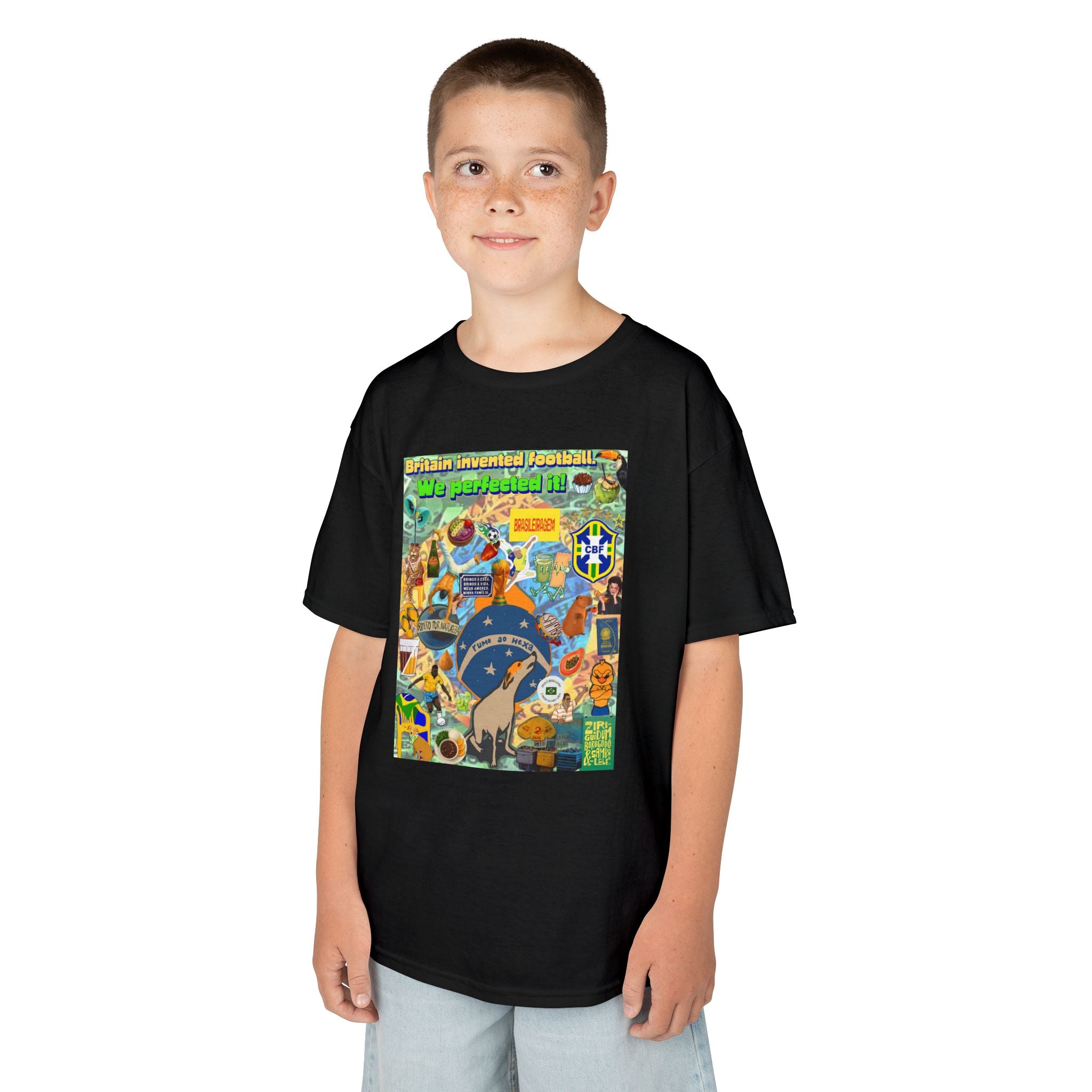 Unisex Kids 100% Algodão | Brasil x Britain - O jogo nasceu lá, mas o Brasil o elevou a outro patamar!