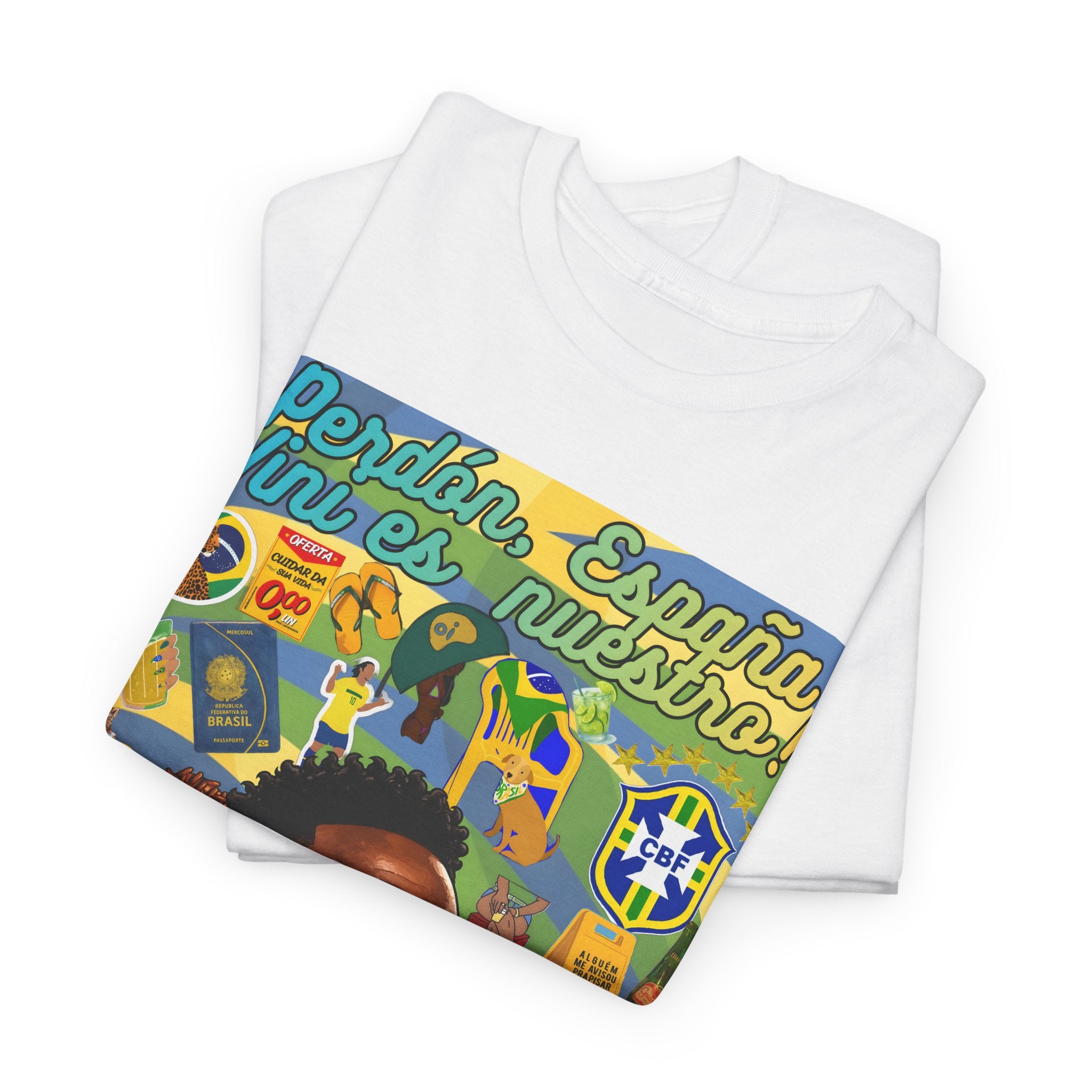 Unisex 100% Algodão OEKO-TEX®  | Brasil x Espanha