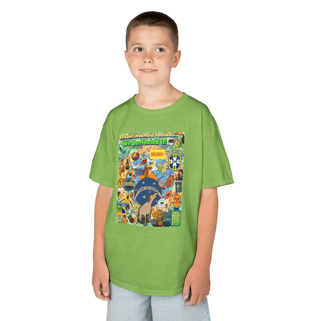 Unisex Kids 100% Algodão | Brasil x Britain - O jogo nasceu lá, mas o Brasil o elevou a outro patamar!