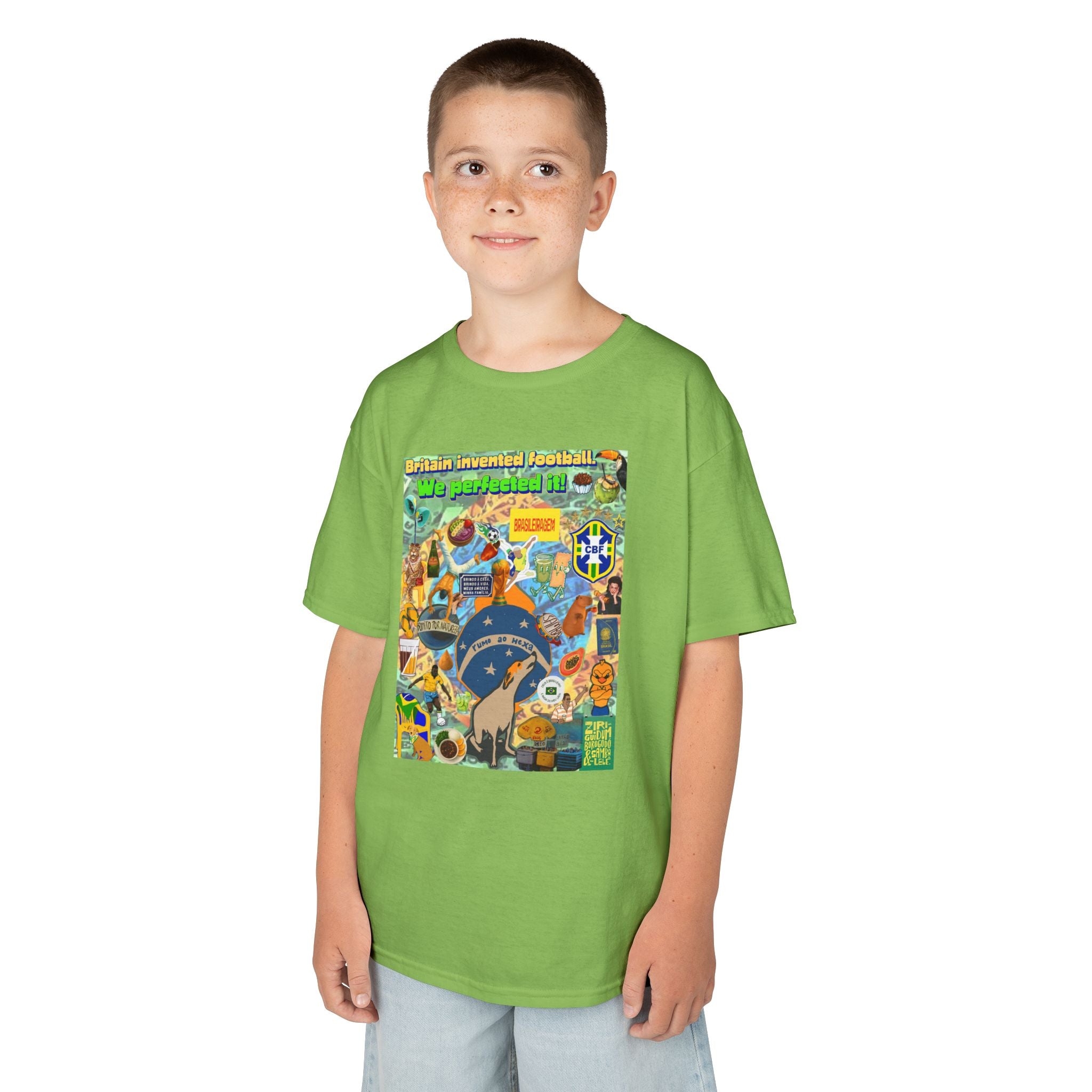 Unisex Kids 100% Algodão | Brasil x Britain - O jogo nasceu lá, mas o Brasil o elevou a outro patamar!