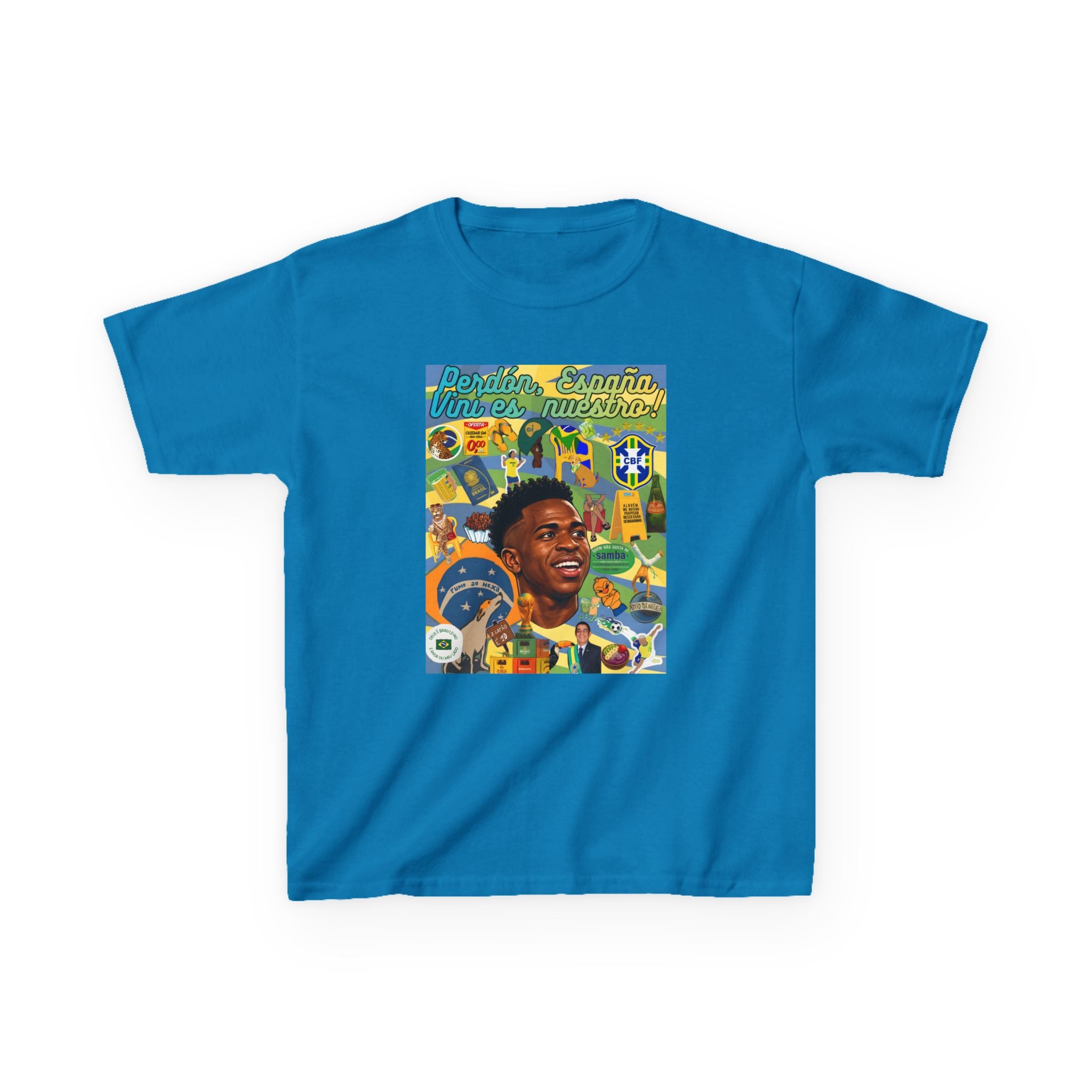 Unisex Kids 100% Algodão | Brasil x Espanha