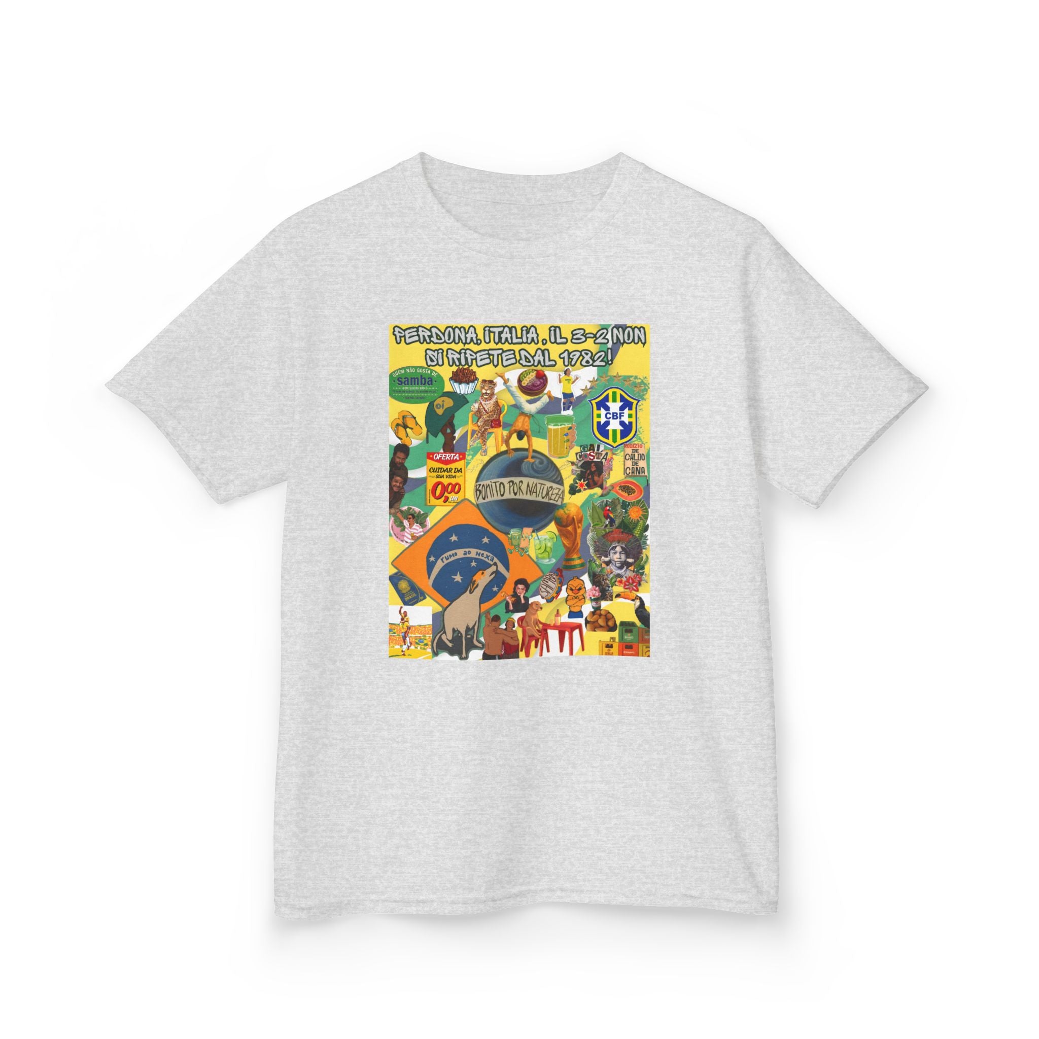 Unisex Kids 100% Algodão | Brasil x Itália