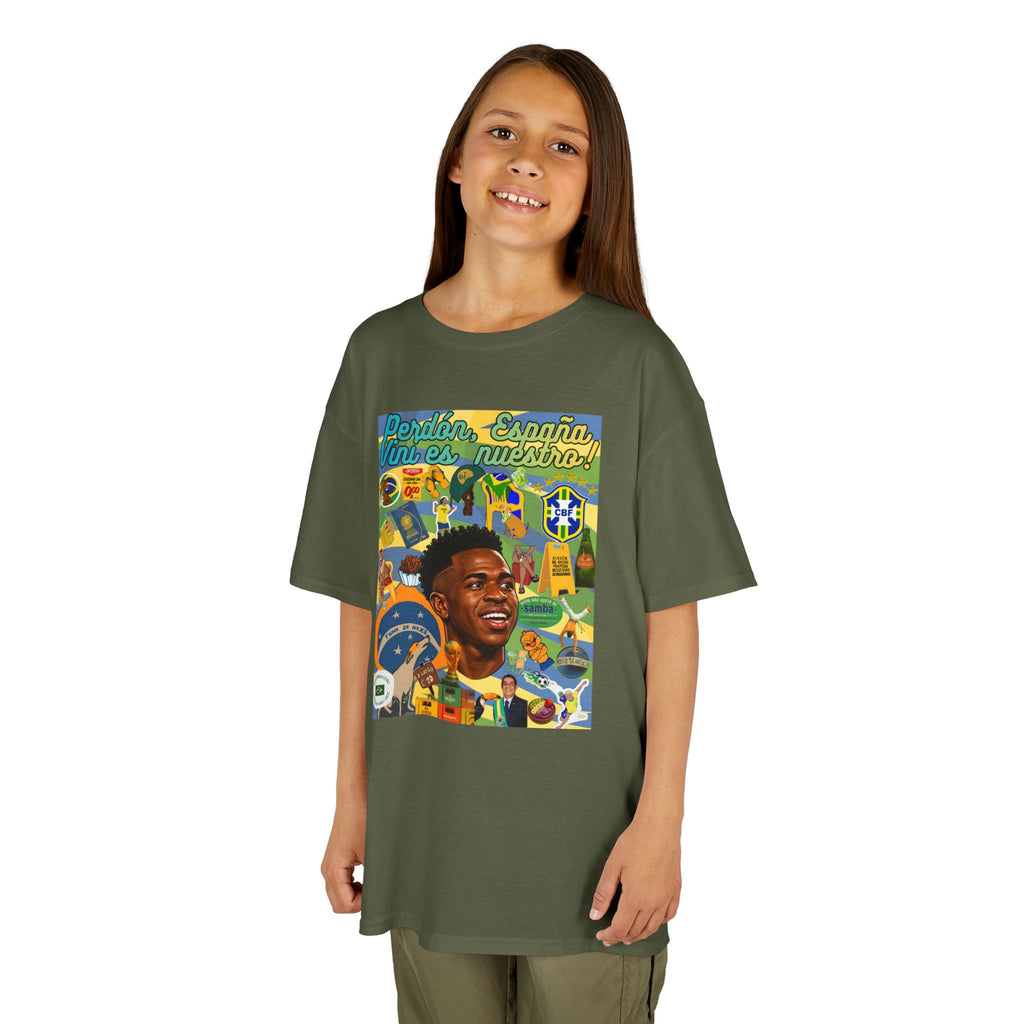Unisex Kids 100% Algodão | Brasil x Espanha
