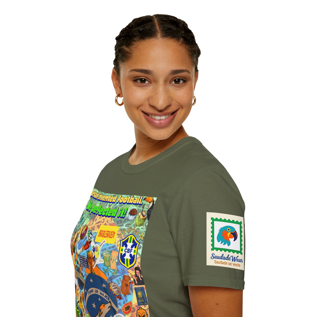 Unisex Graphic T-Shirt | Brasil x Britain - O jogo nasceu lá, mas o Brasil o elevou a outro patamar!