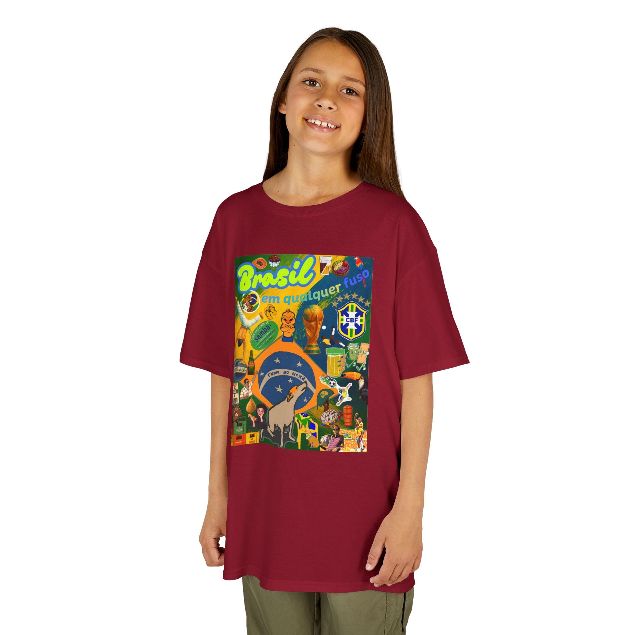 Unisex Kids 100% Algodão | Brasil em qualquer fuso!