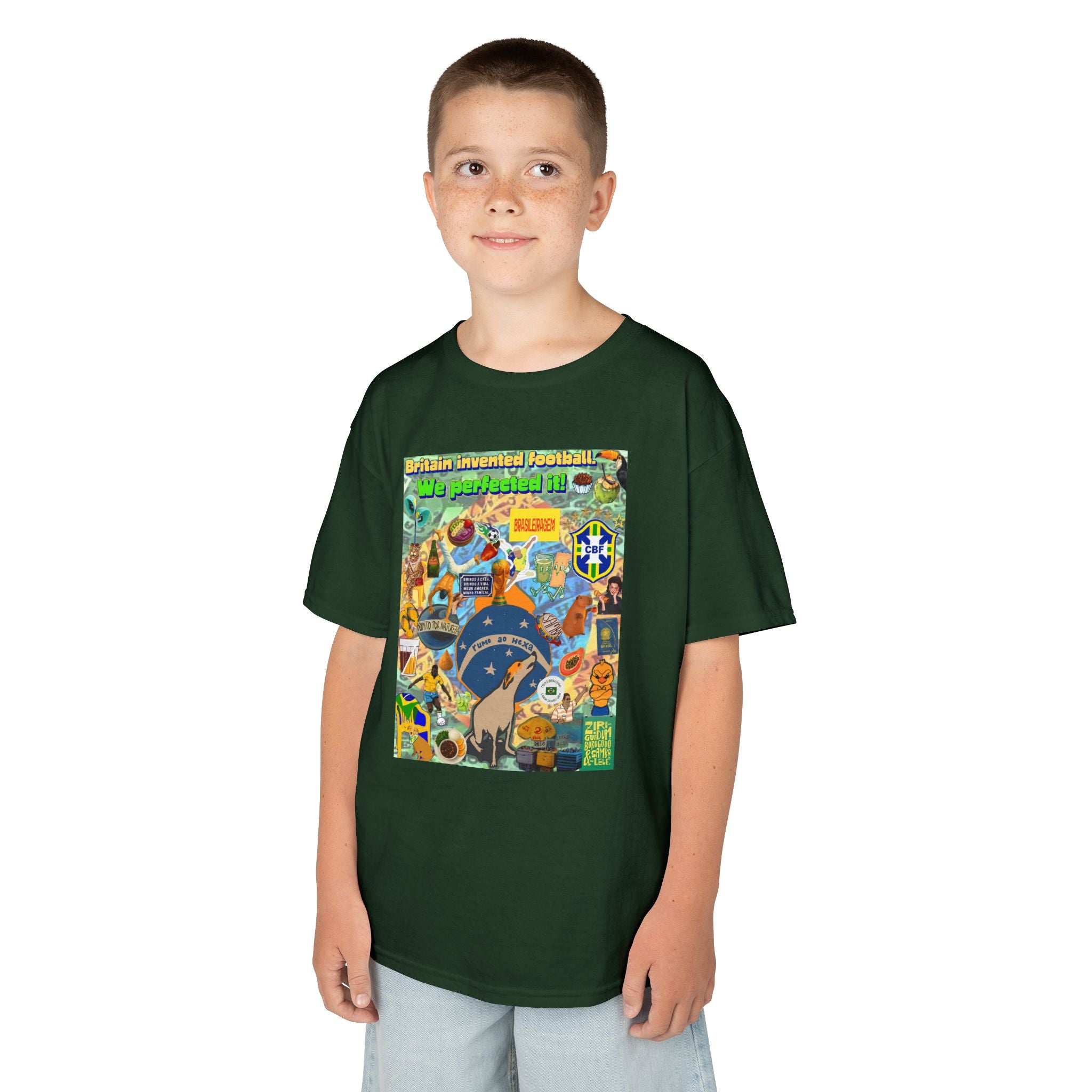 Unisex Kids 100% Algodão | Brasil x Britain - O jogo nasceu lá, mas o Brasil o elevou a outro patamar!
