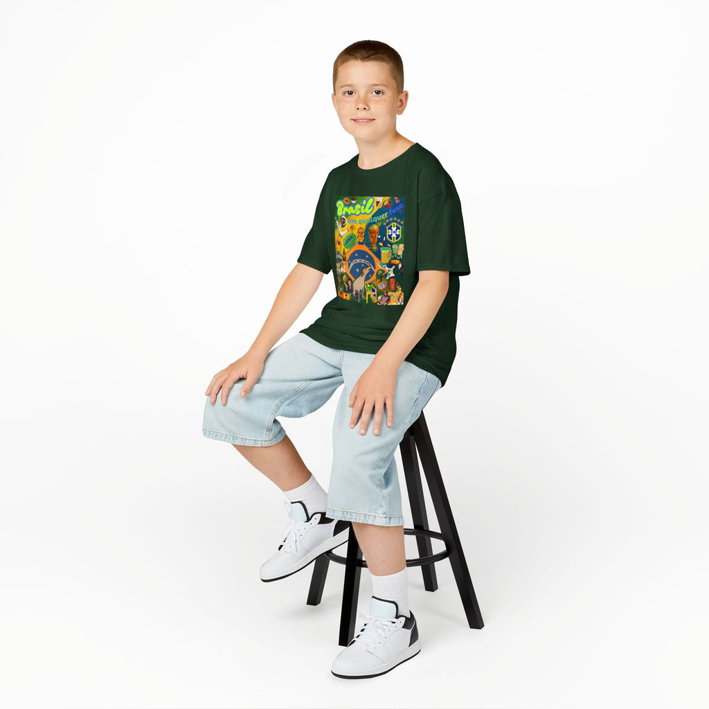 Unisex Kids 100% Algodão | Brasil em qualquer fuso!