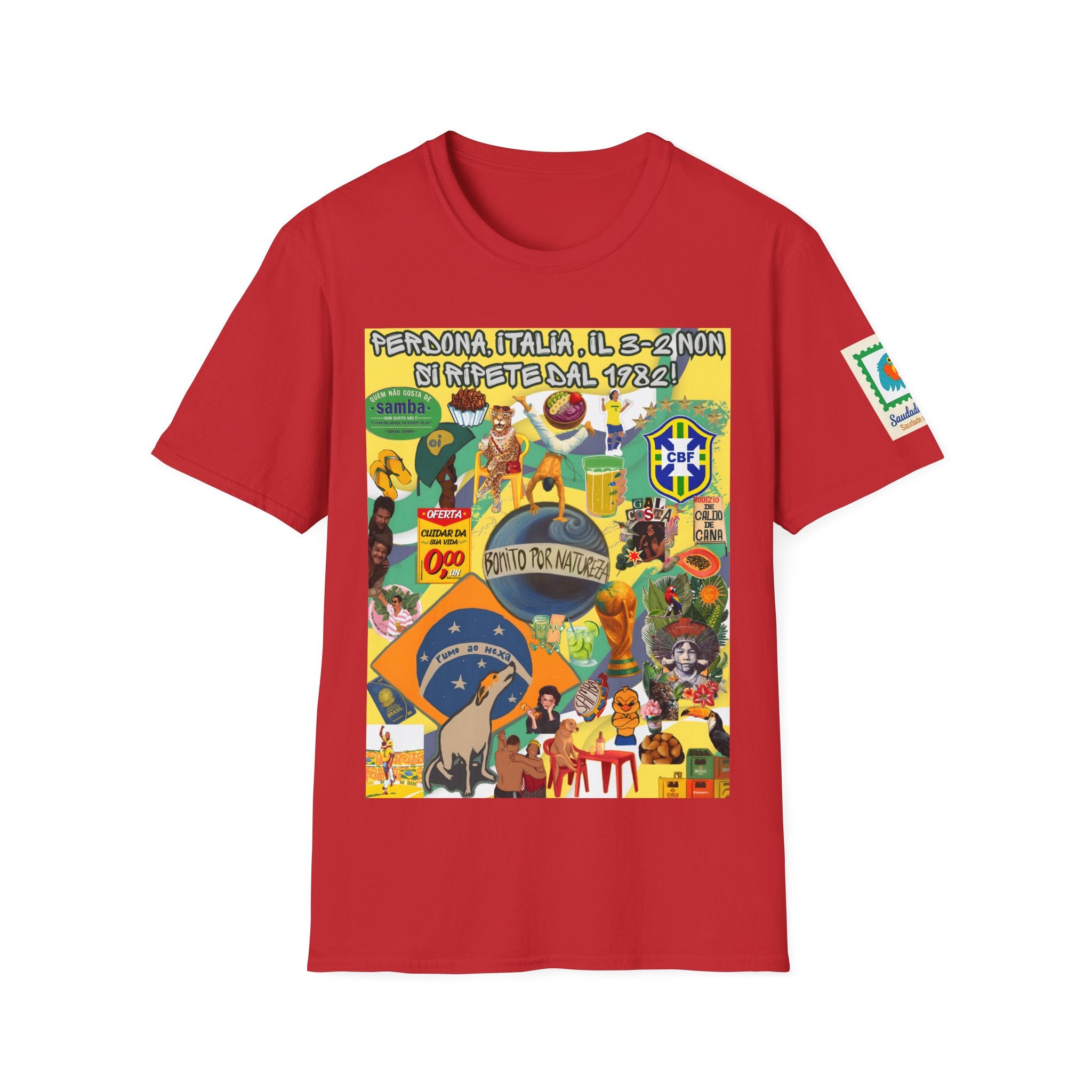 Unisex Graphic T-Shirt | Brasil x Itália