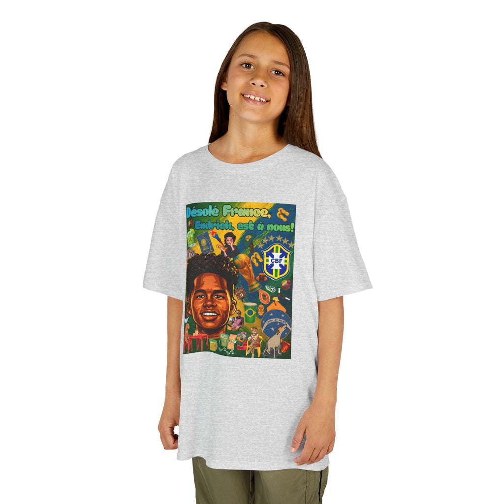 Unisex Kids 100% Algodão | Brasil x França