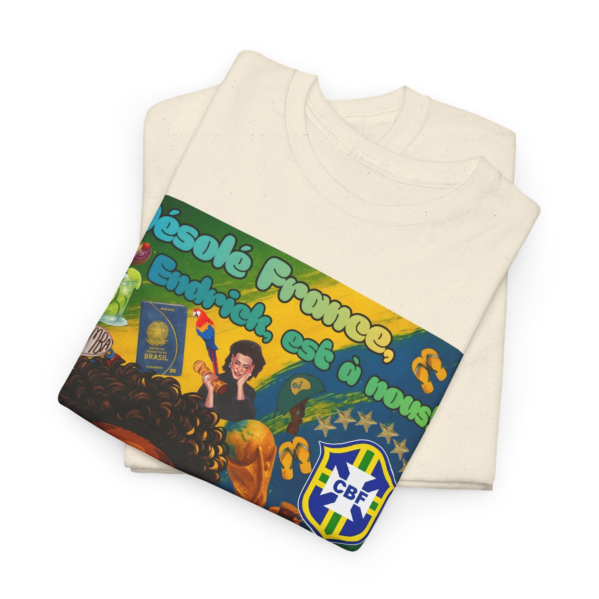 Unisex 100% Algodão OEKO-TEX®  | Brasil x França