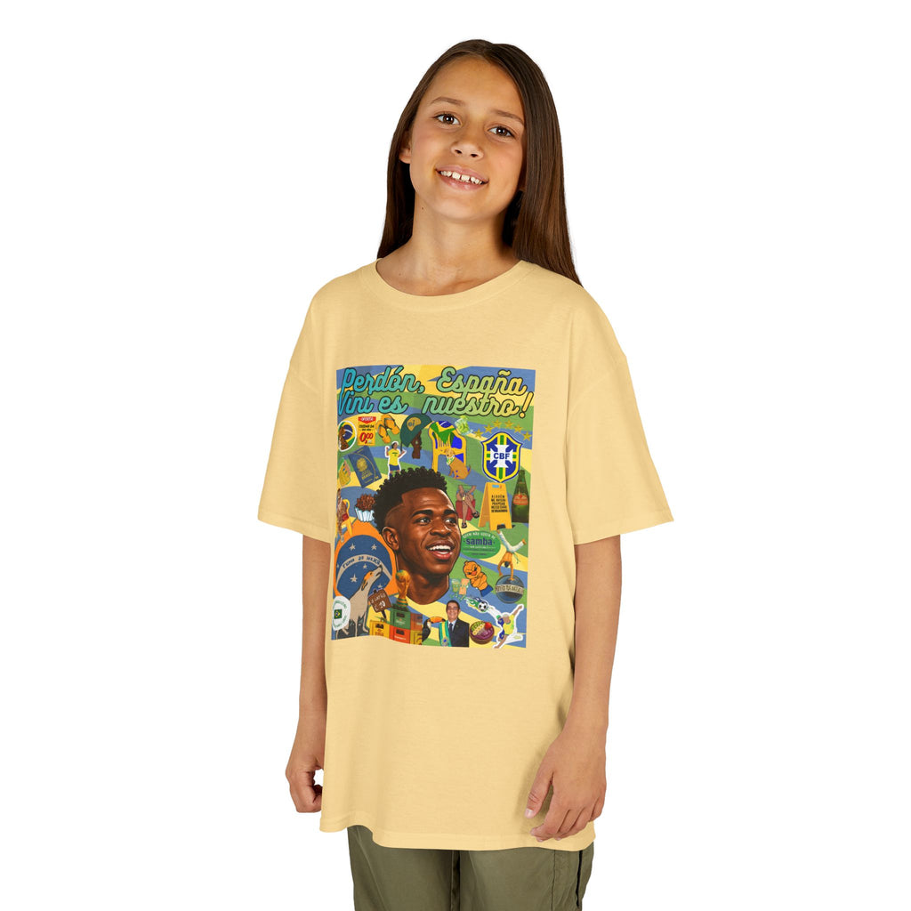 Unisex Kids 100% Algodão | Brasil x Espanha