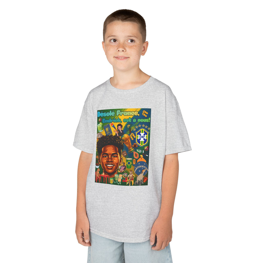 Unisex Kids 100% Algodão | Brasil x França