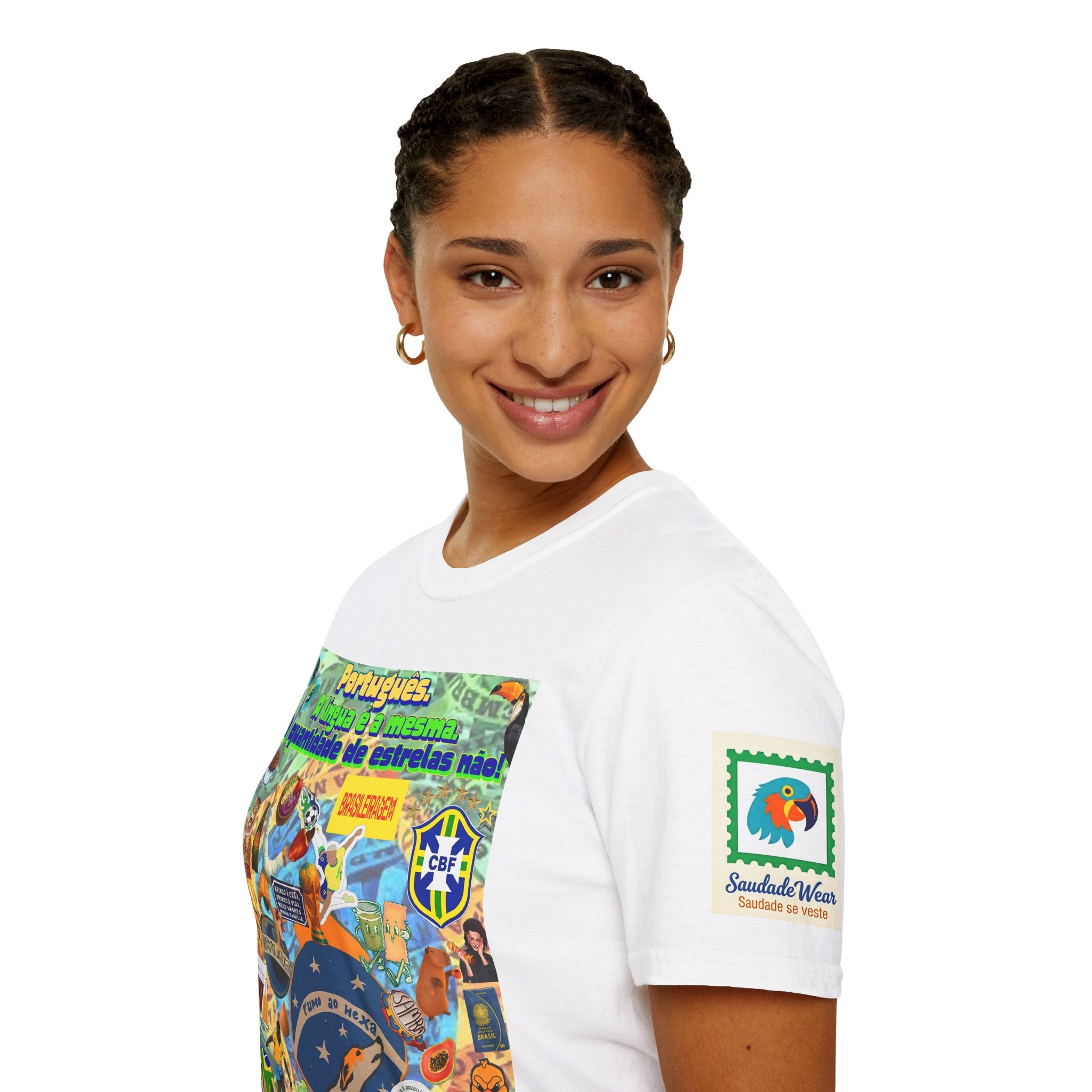 Unisex Graphic T-Shirt | Brasil x Portugal- Quantidade de estrelas!