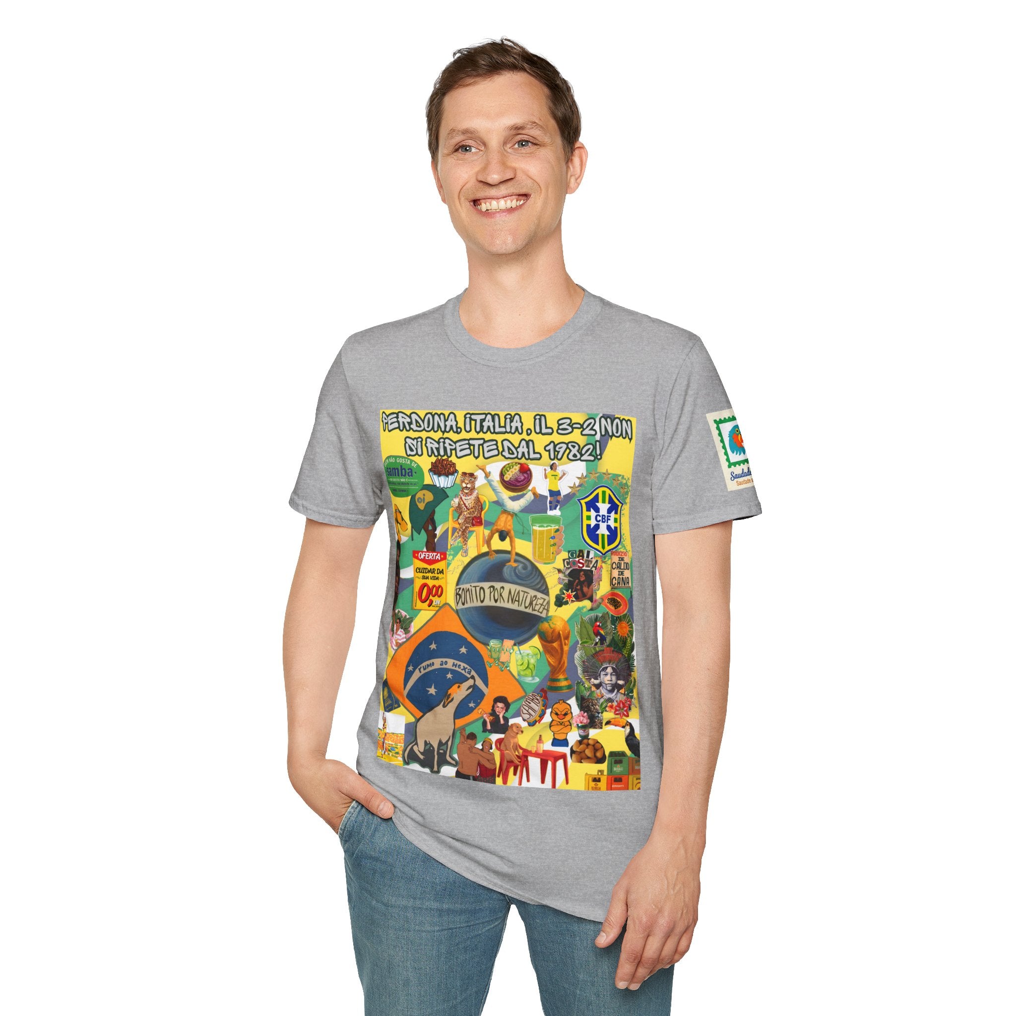 Unisex Graphic T-Shirt | Brasil x Itália