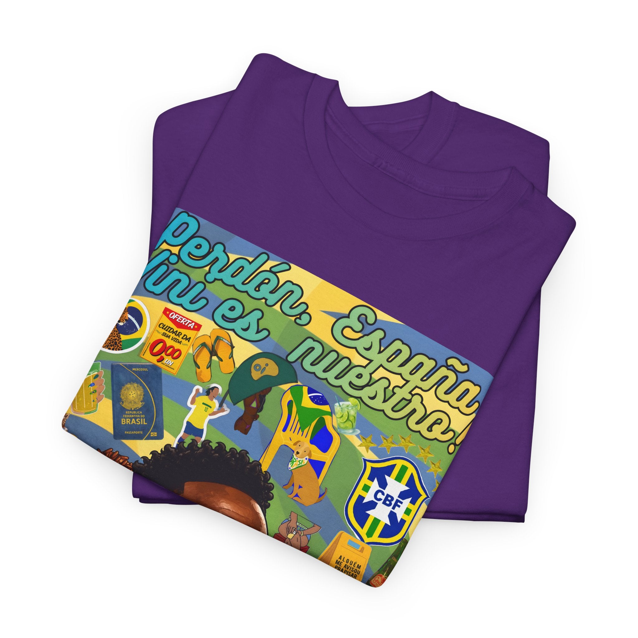 Unisex 100% Algodão OEKO-TEX®  | Brasil x Espanha