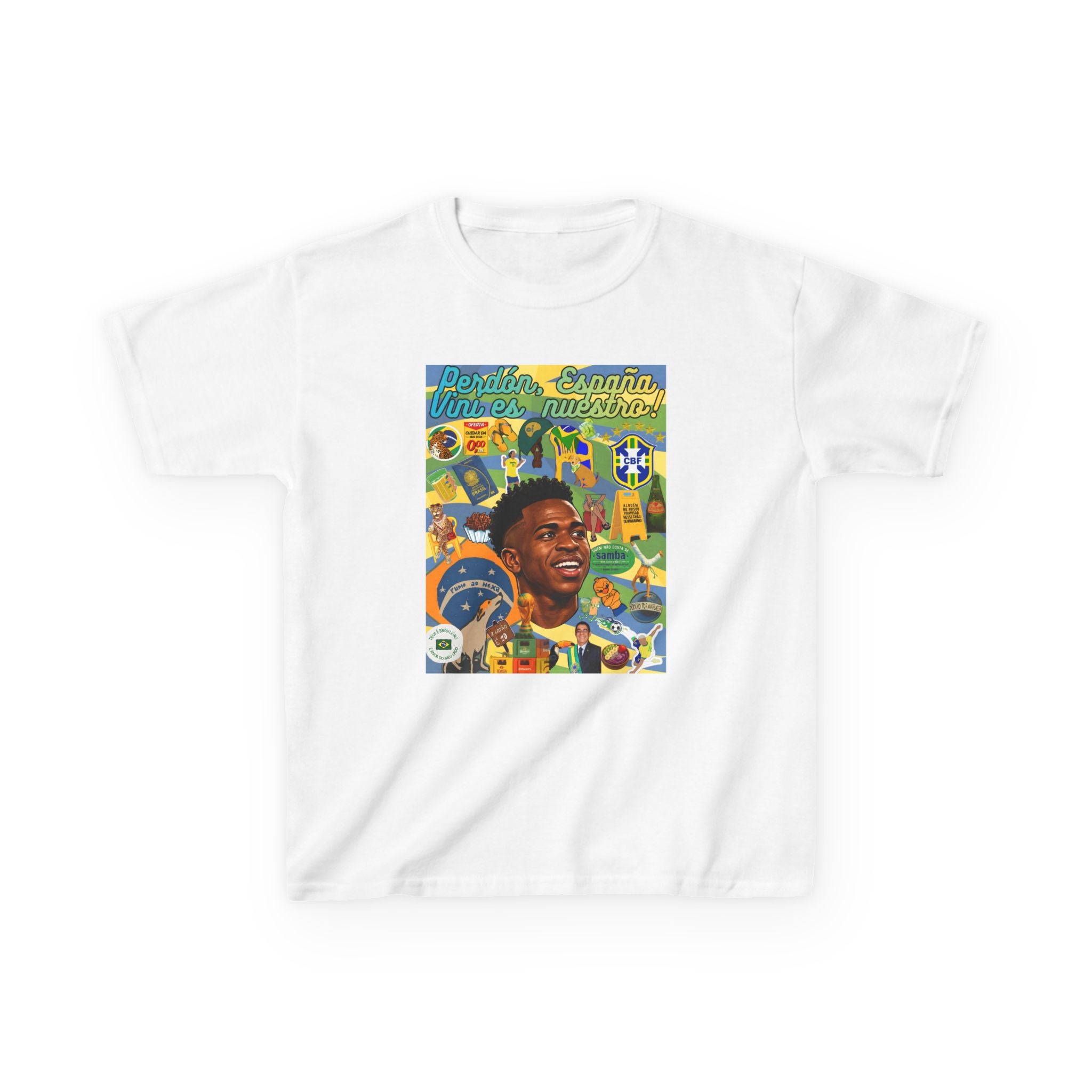 Unisex Kids 100% Algodão | Brasil x Espanha