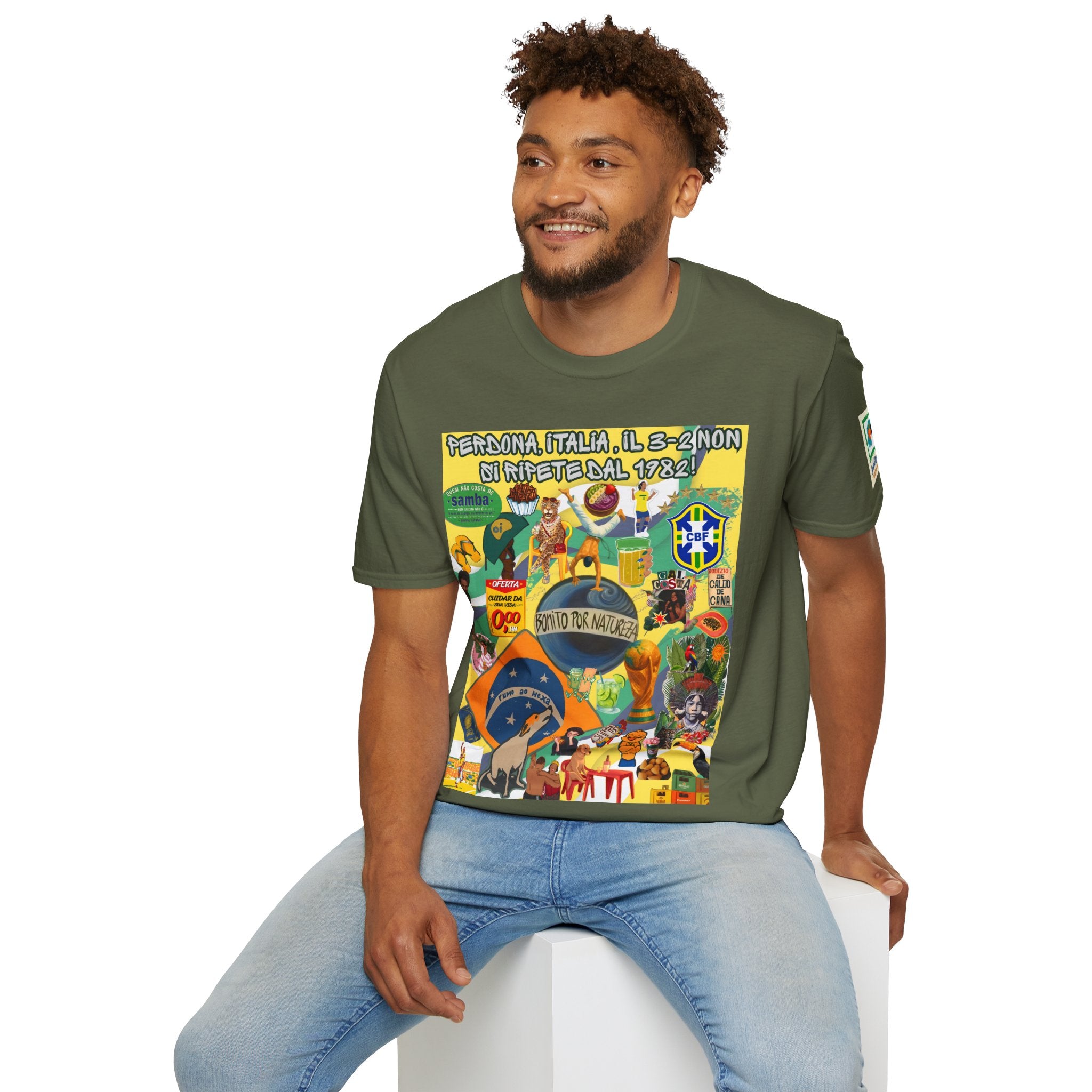 Unisex Graphic T-Shirt | Brasil x Itália