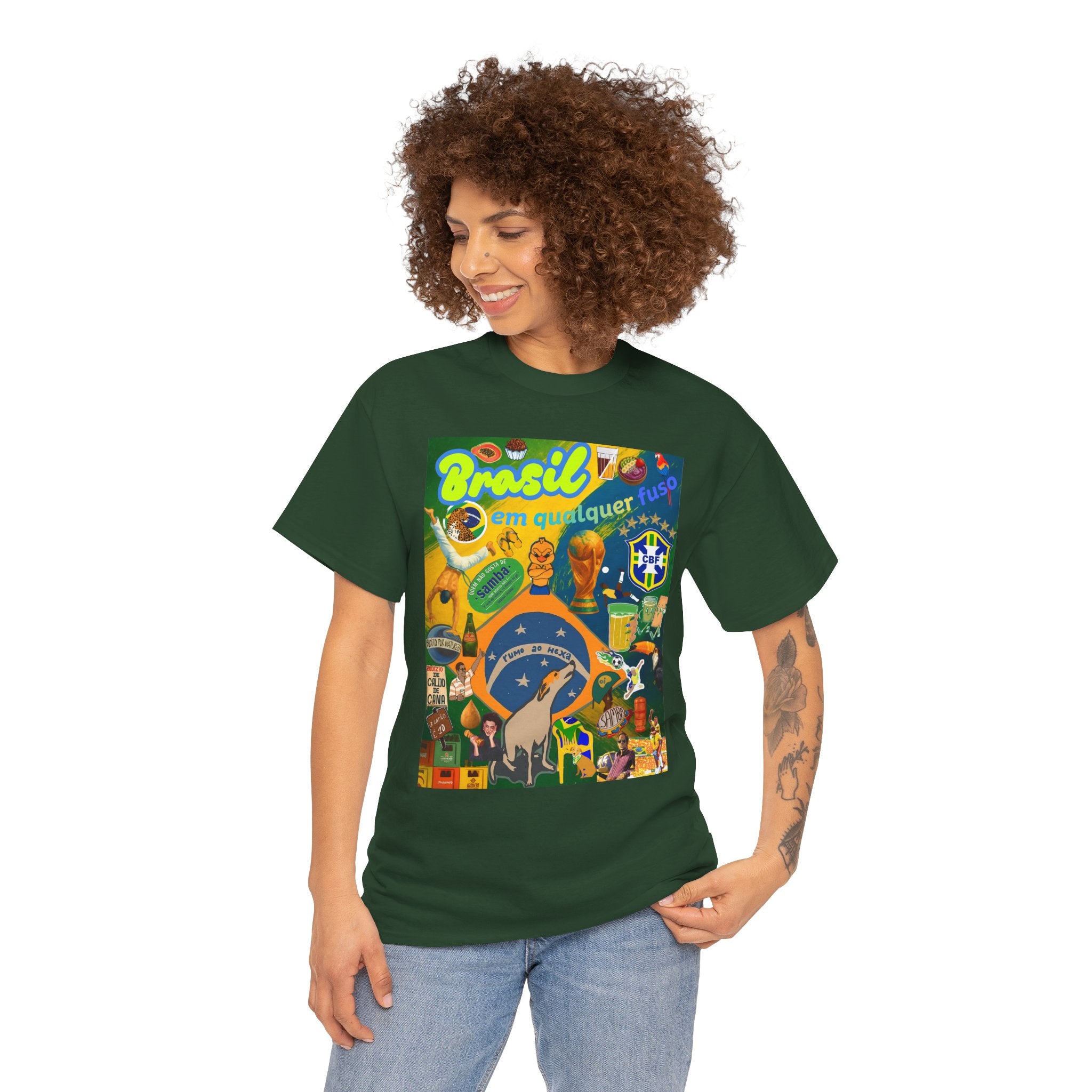 Unisex 100% Algodão OEKO-TEX®  | Brasil em qualquer fuso!