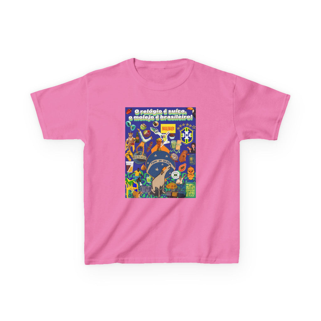 Unisex Kids 100% Algodão | Brasil x Suíça - O relógio é deles, o molejo é nosso!