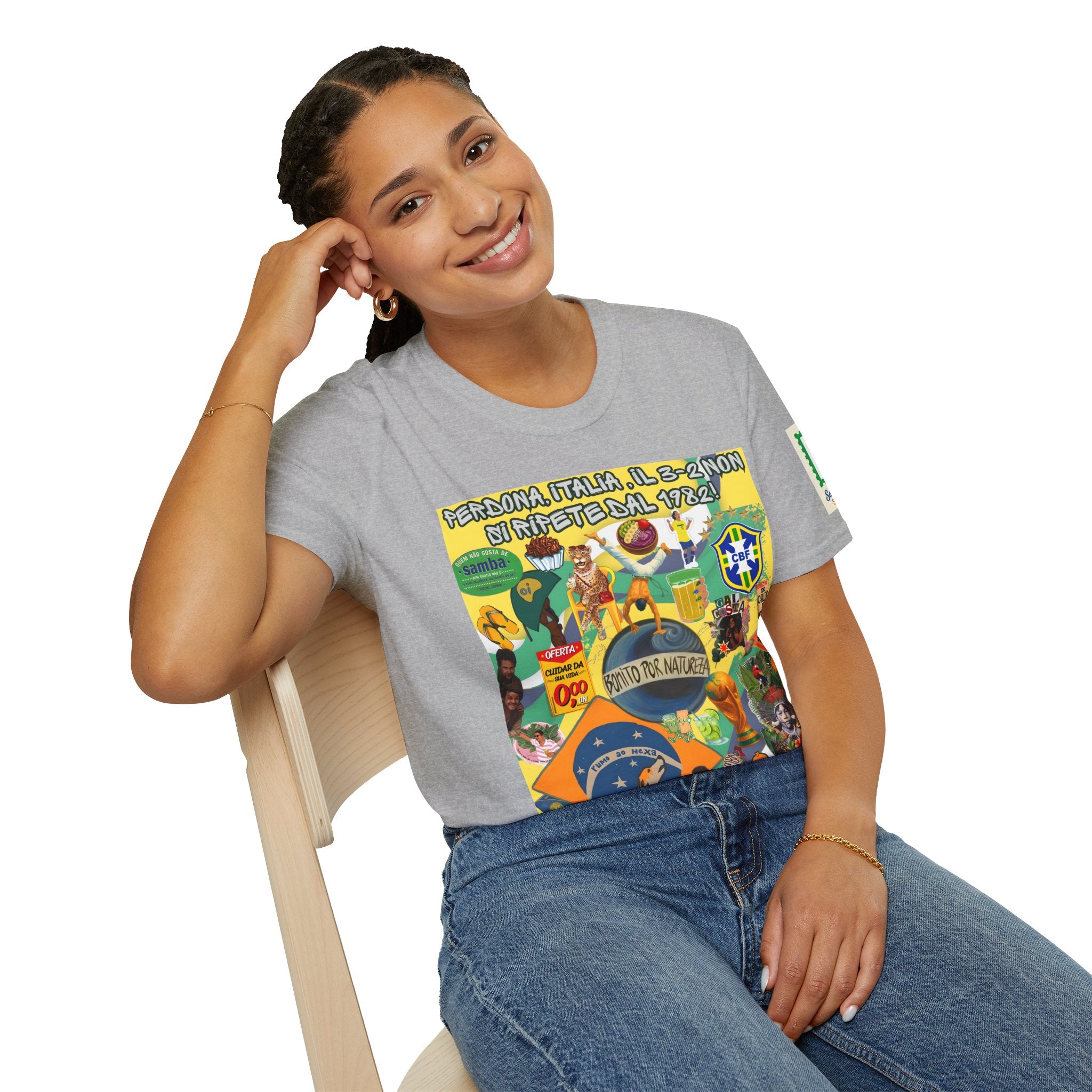 Unisex Graphic T-Shirt | Brasil x Itália
