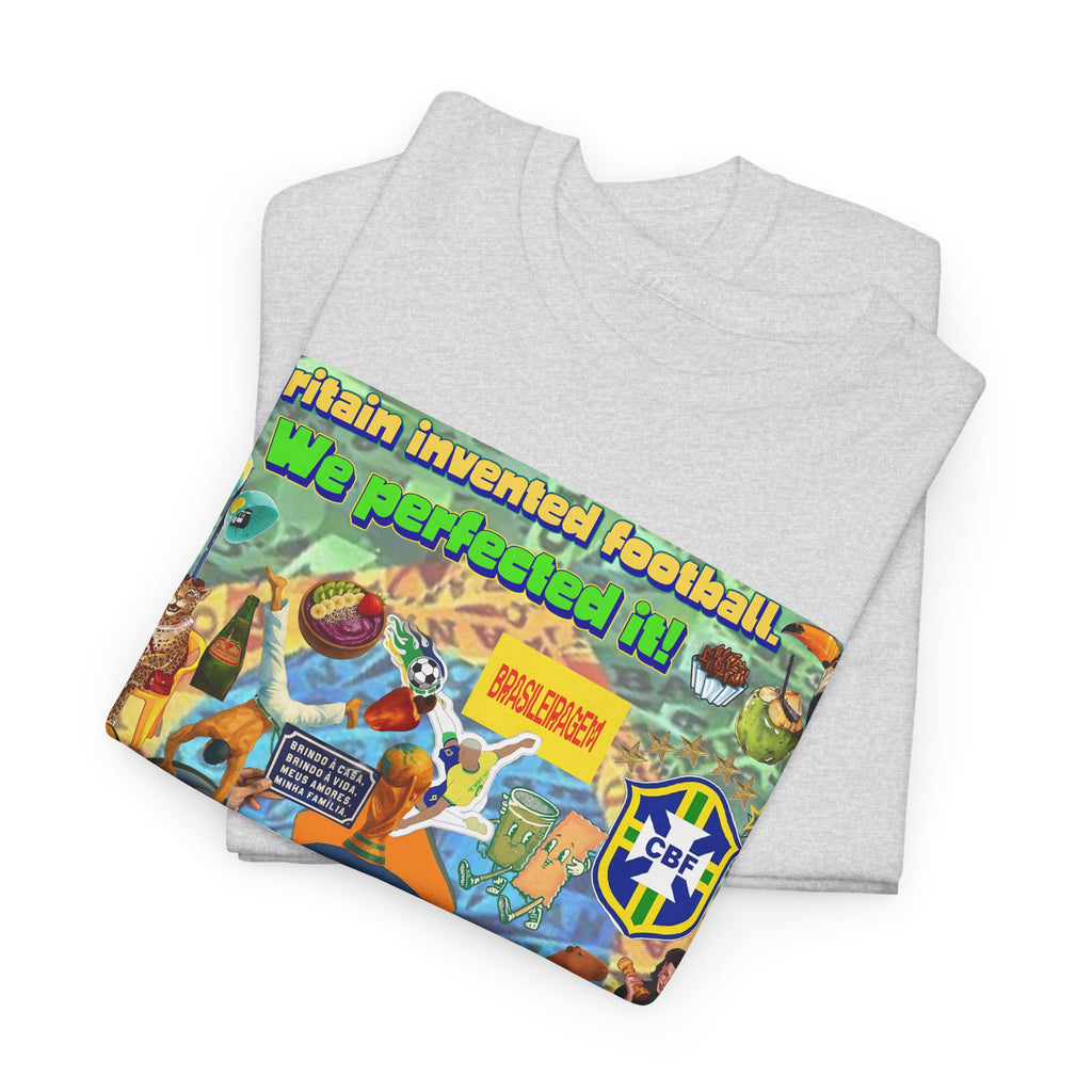 Unisex 100% Algodão OEKO-TEX®  | Brasil x Britain - O jogo nasceu lá, mas o Brasil o elevou a outro patamar!