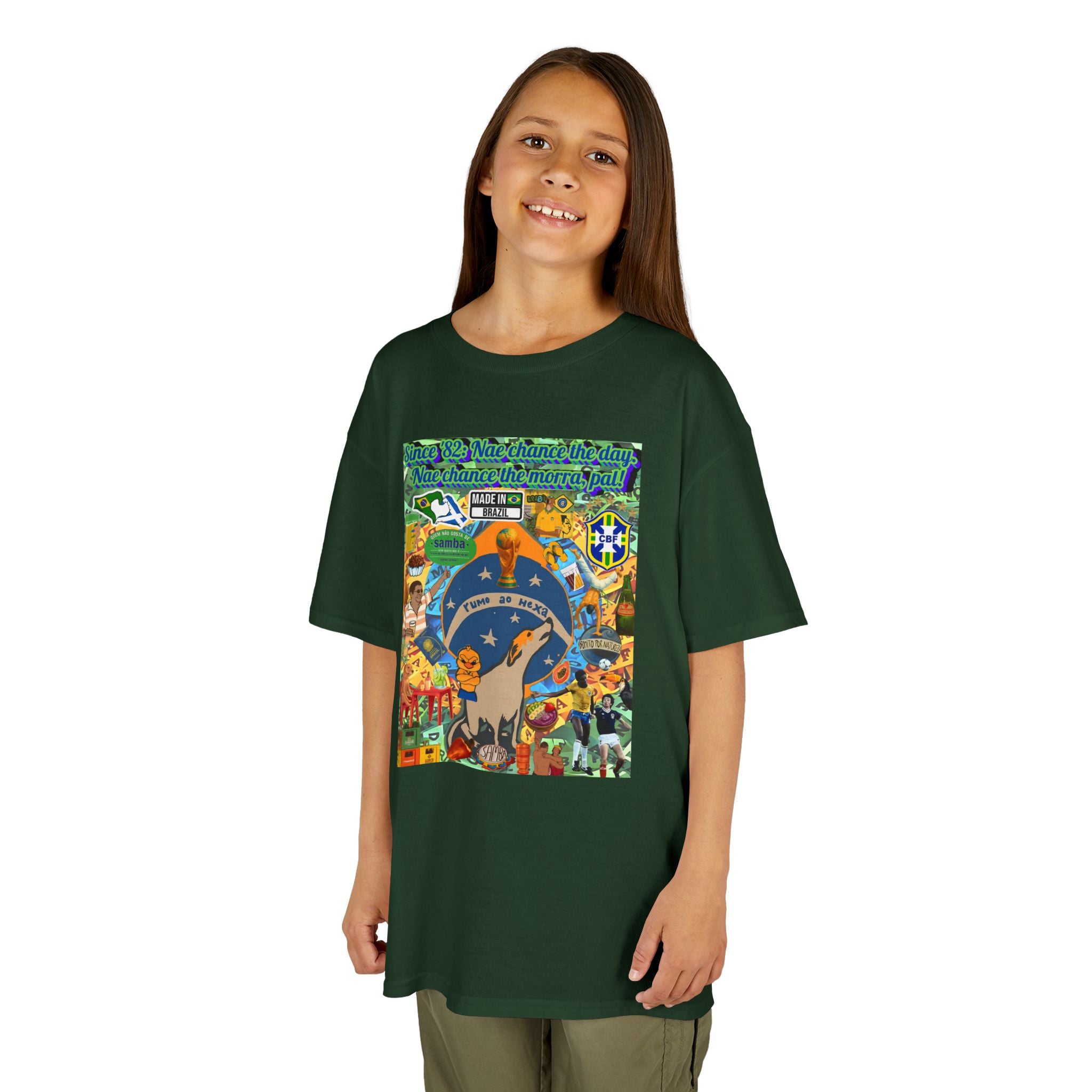 Unisex Kids 100% Algodão- Brasil x Escócia