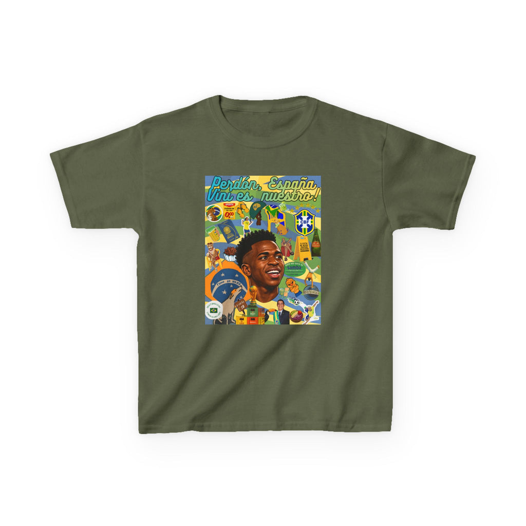 Unisex Kids 100% Algodão | Brasil x Espanha