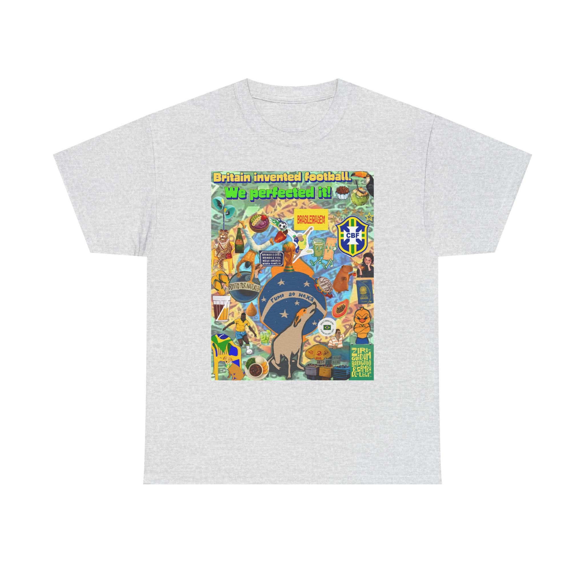 Unisex 100% Algodão OEKO-TEX®  | Brasil x Britain - O jogo nasceu lá, mas o Brasil o elevou a outro patamar!