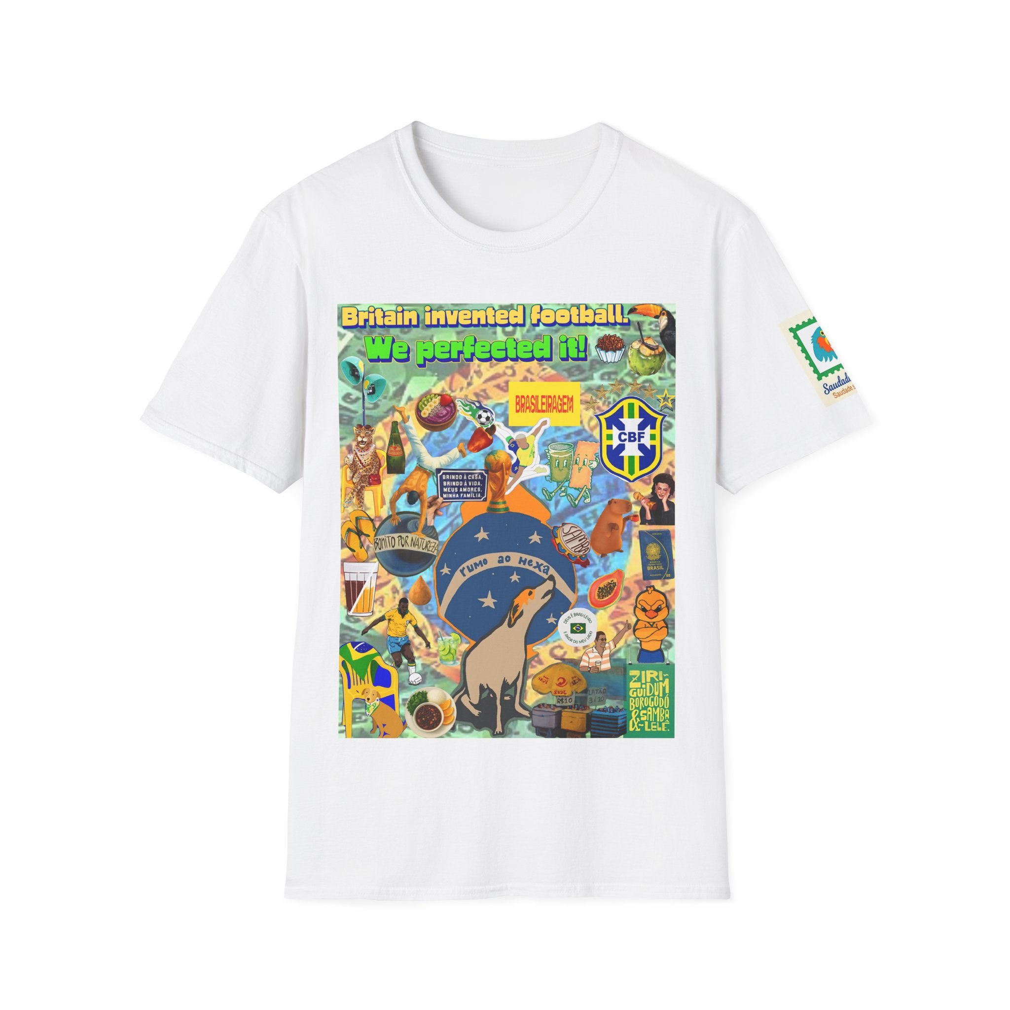 Unisex Graphic T-Shirt | Brasil x Britain - O jogo nasceu lá, mas o Brasil o elevou a outro patamar!