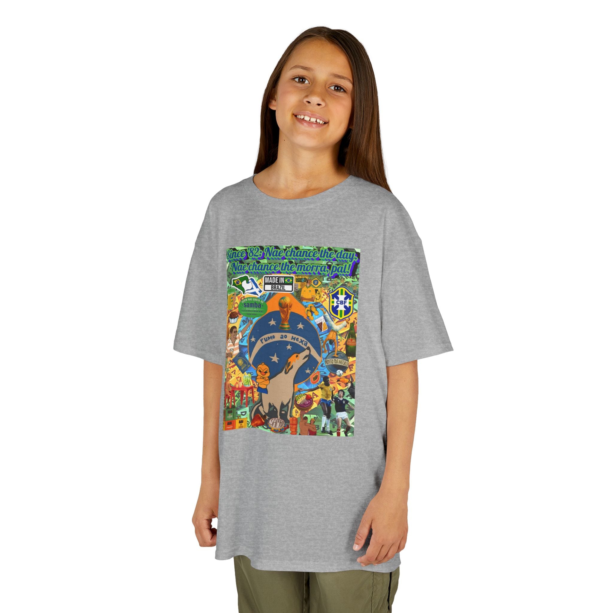 Unisex Kids 100% Algodão- Brasil x Escócia