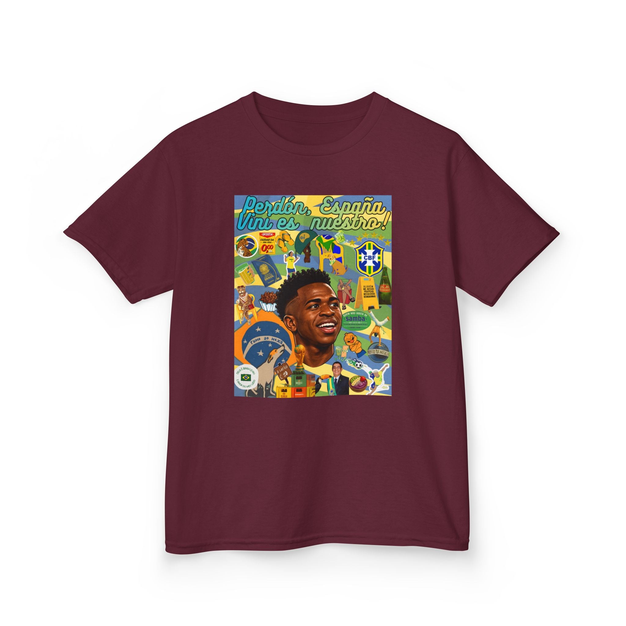 Unisex Kids 100% Algodão | Brasil x Espanha