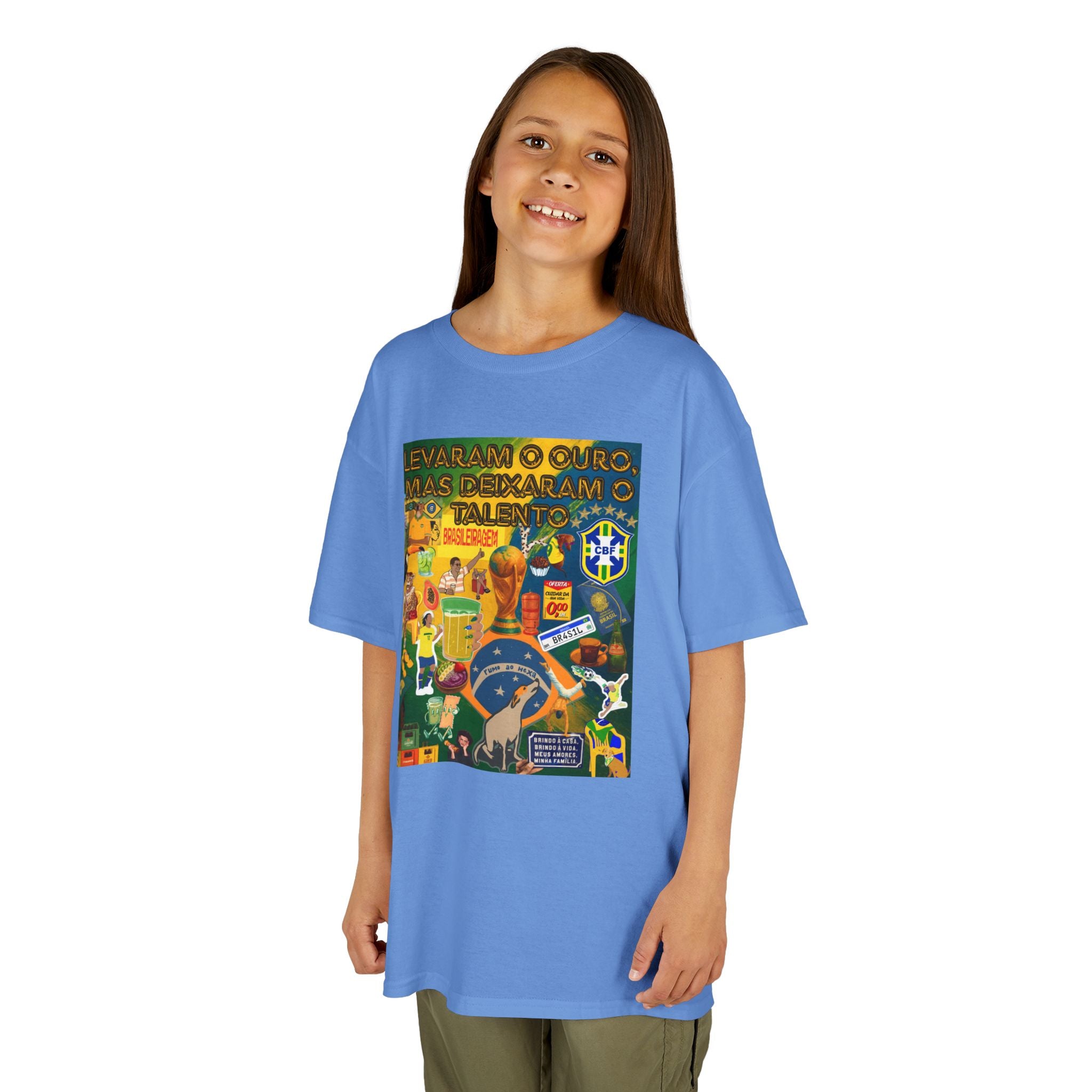 Unisex Kids 100% Algodão | Brasil x Portugal