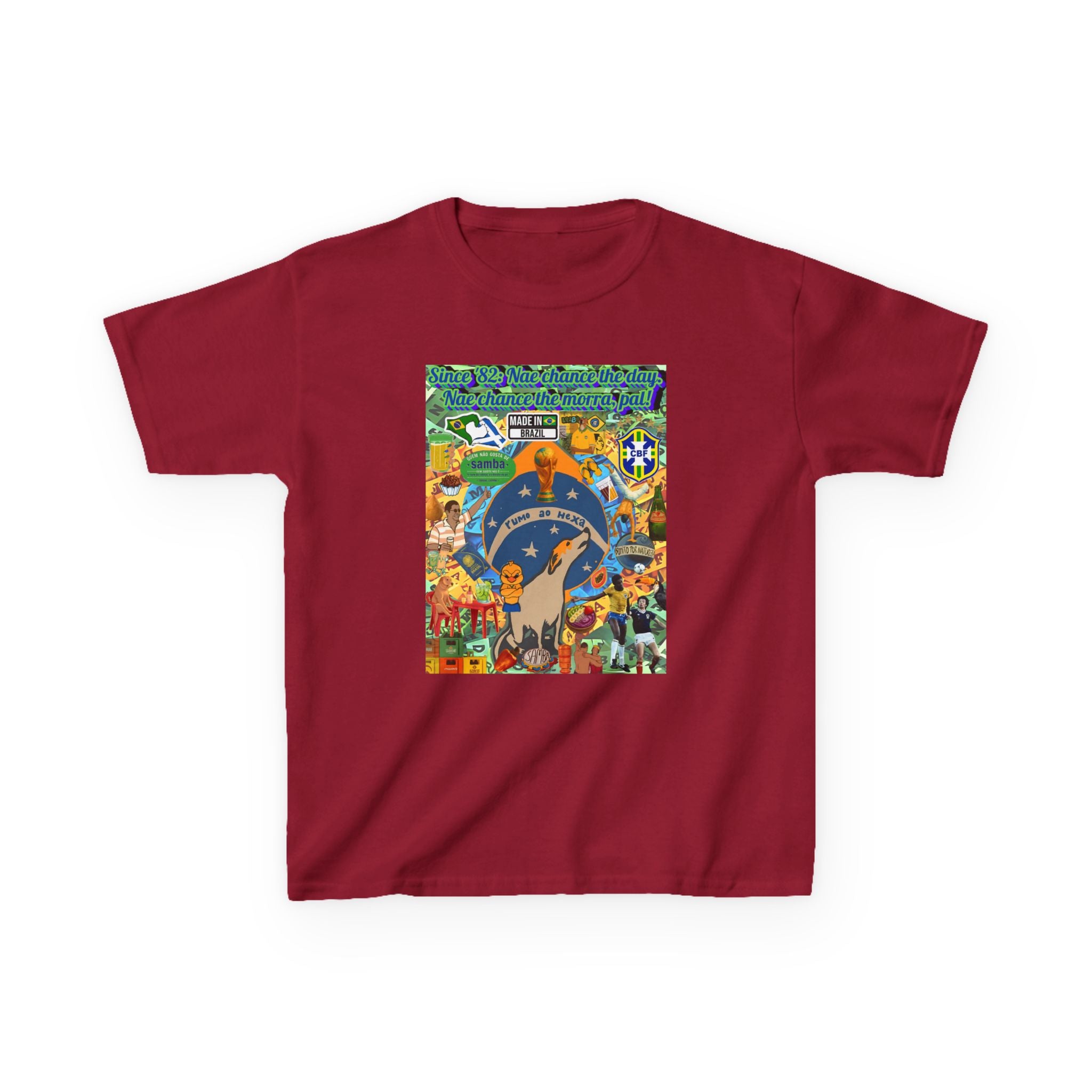 Unisex Kids 100% Algodão- Brasil x Escócia
