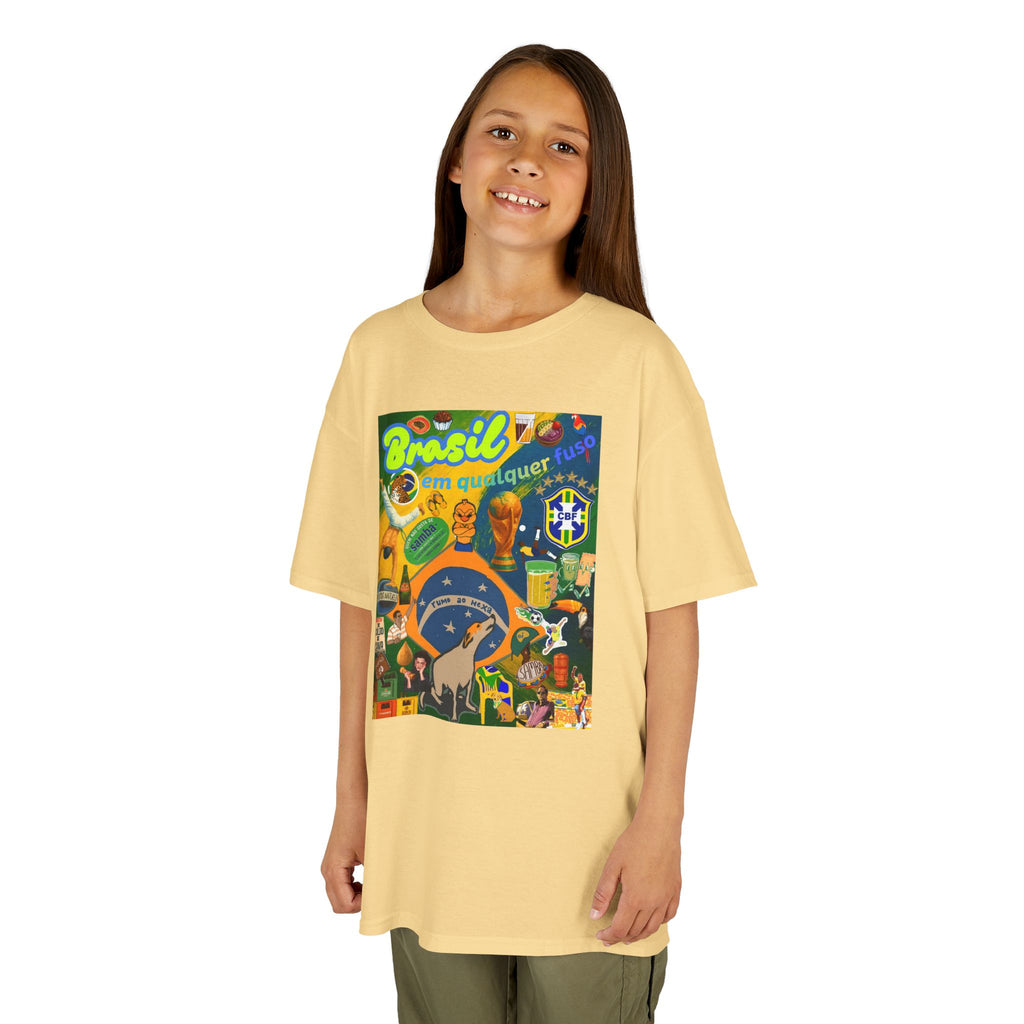 Unisex Kids 100% Algodão | Brasil em qualquer fuso!