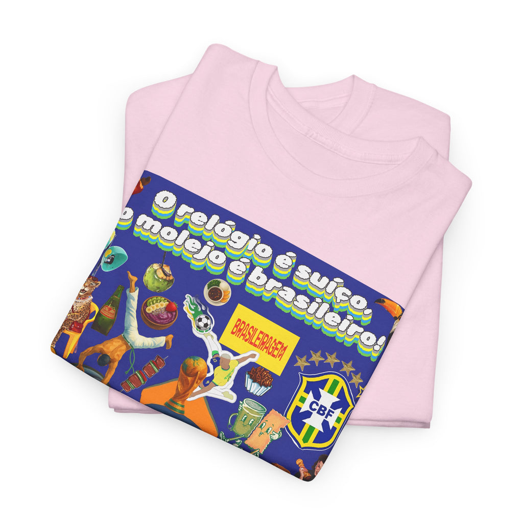Unisex 100% Algodão OEKO-TEX®  | Brasil x Suíça - O relógio é suíço, mas o molejo é nosso!